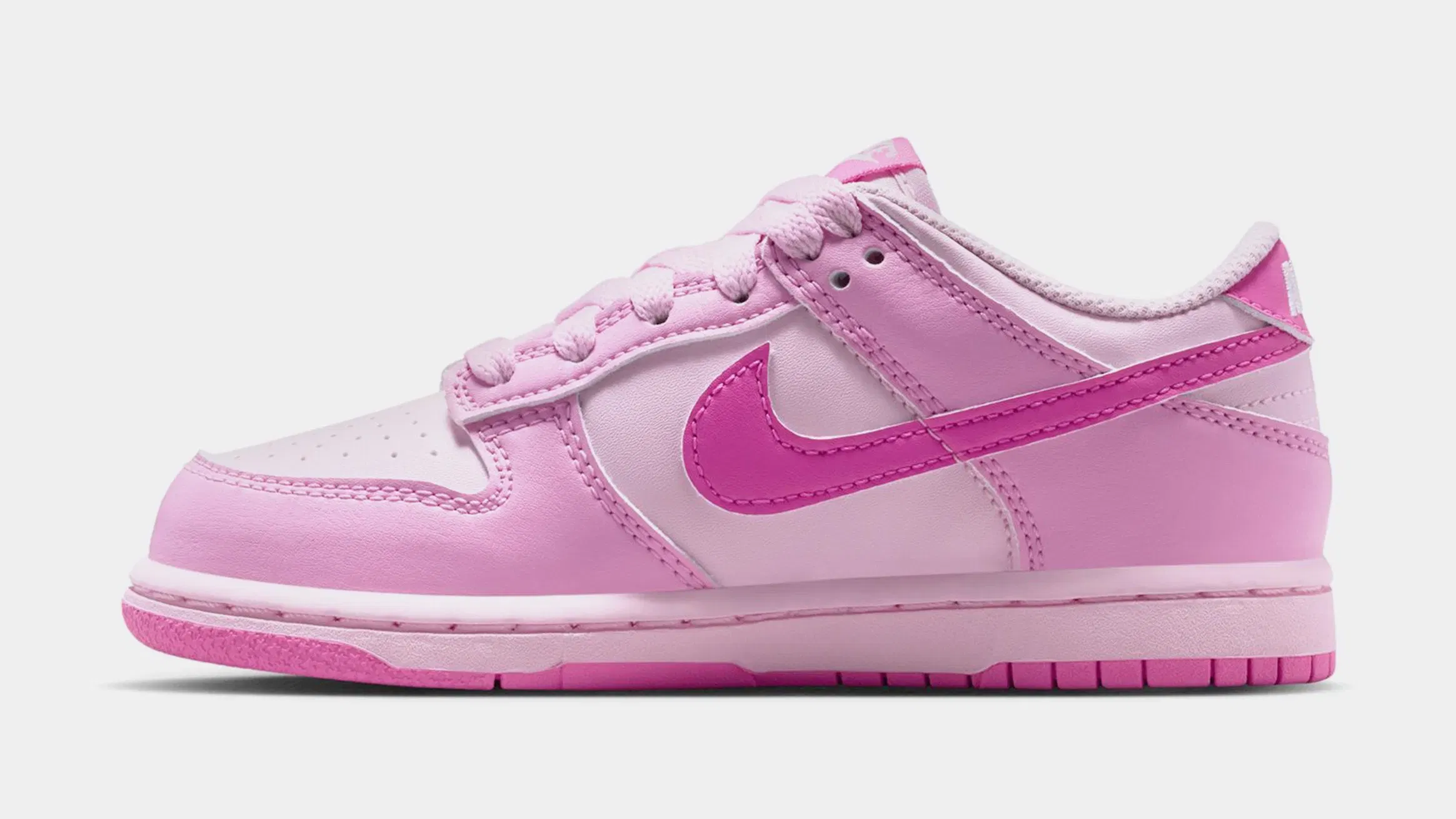 Nike Dunk Low Preschool Lifestyle Shoes (Pink Rise/Playful Pink/Pink/Foam White)