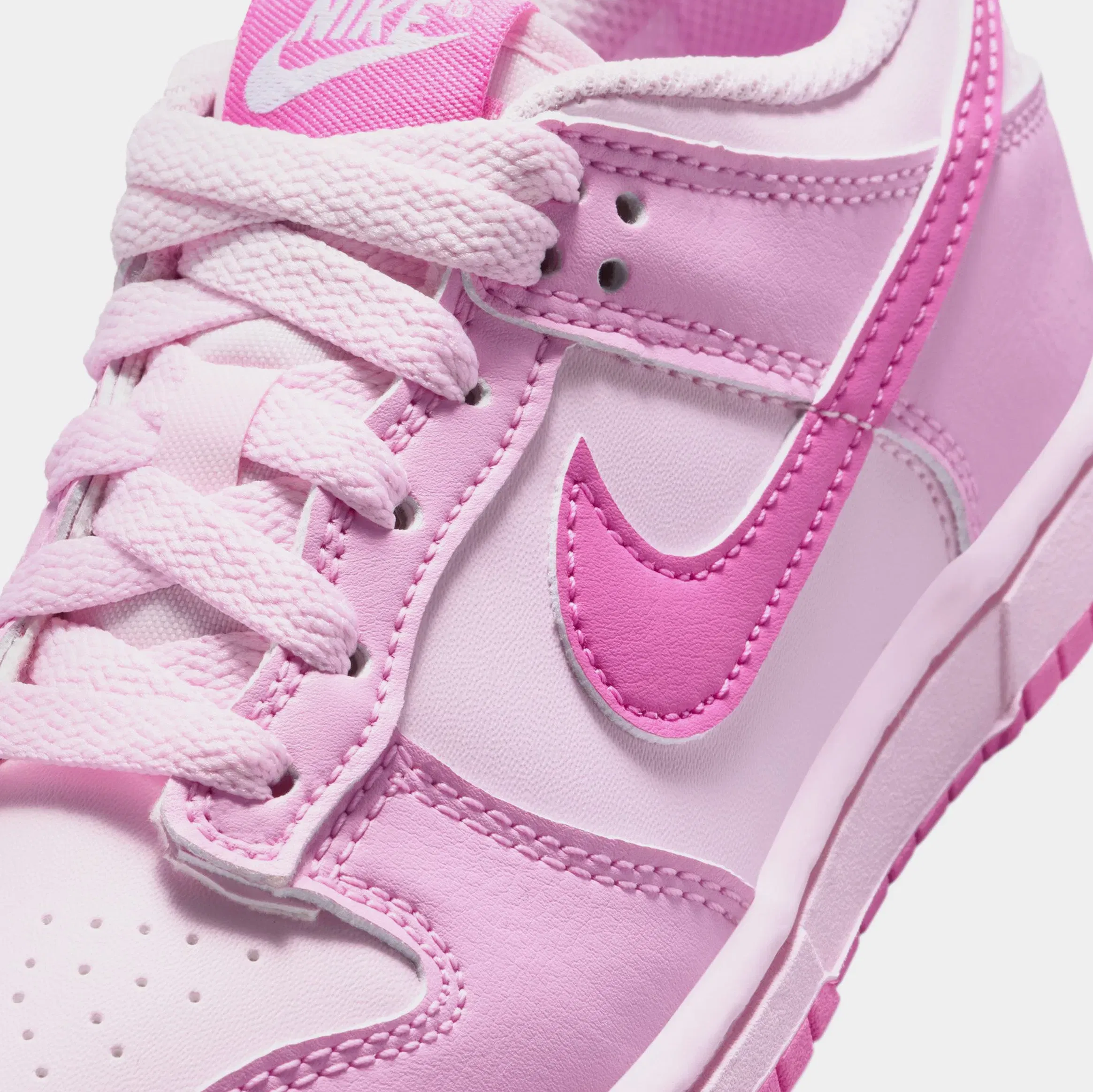 Nike Dunk Low Preschool Lifestyle Shoes (Pink Rise/Playful Pink/Pink/Foam White)