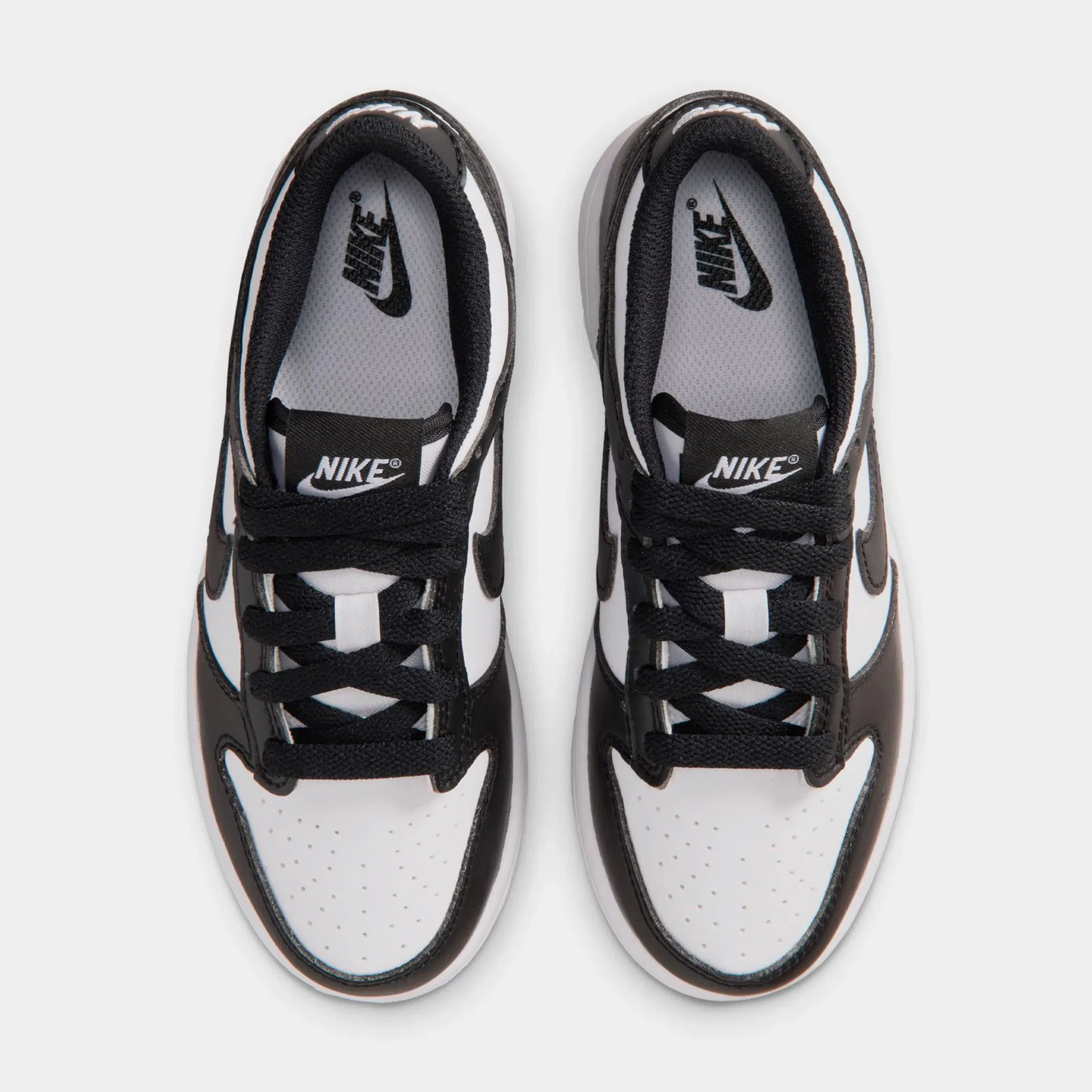 Nike Dunk Low Preschool Lifestyle Shoes (White/Black/White)