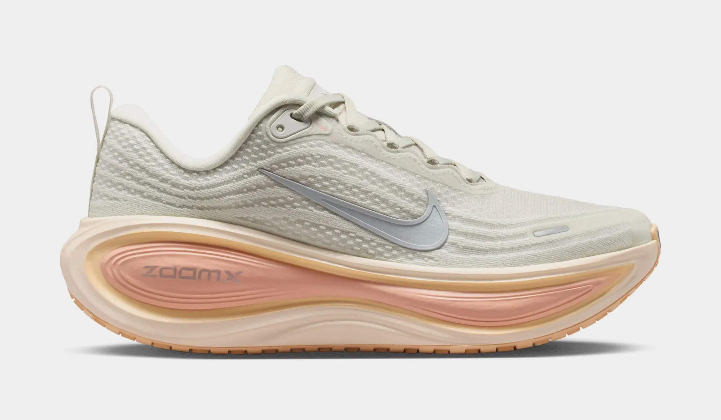 Nike Vomero Plus Womens Running Shoes (Light Bone/Metallic Silver/Arctic Orange)