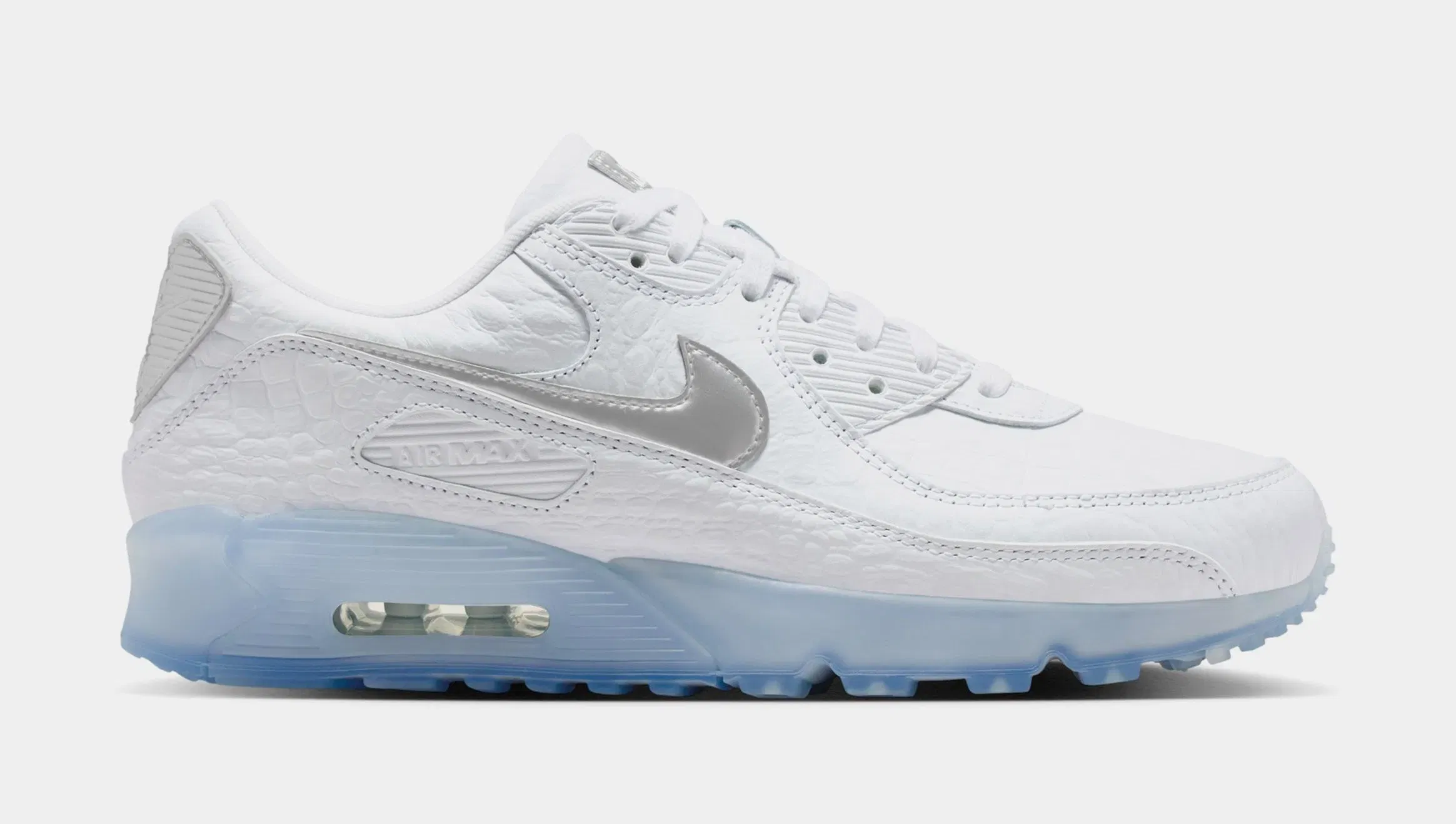 Nike Air Max Terrascape 90 Mens Running Shoes (White/Chrome/Blue Tint/Pure Platinum)