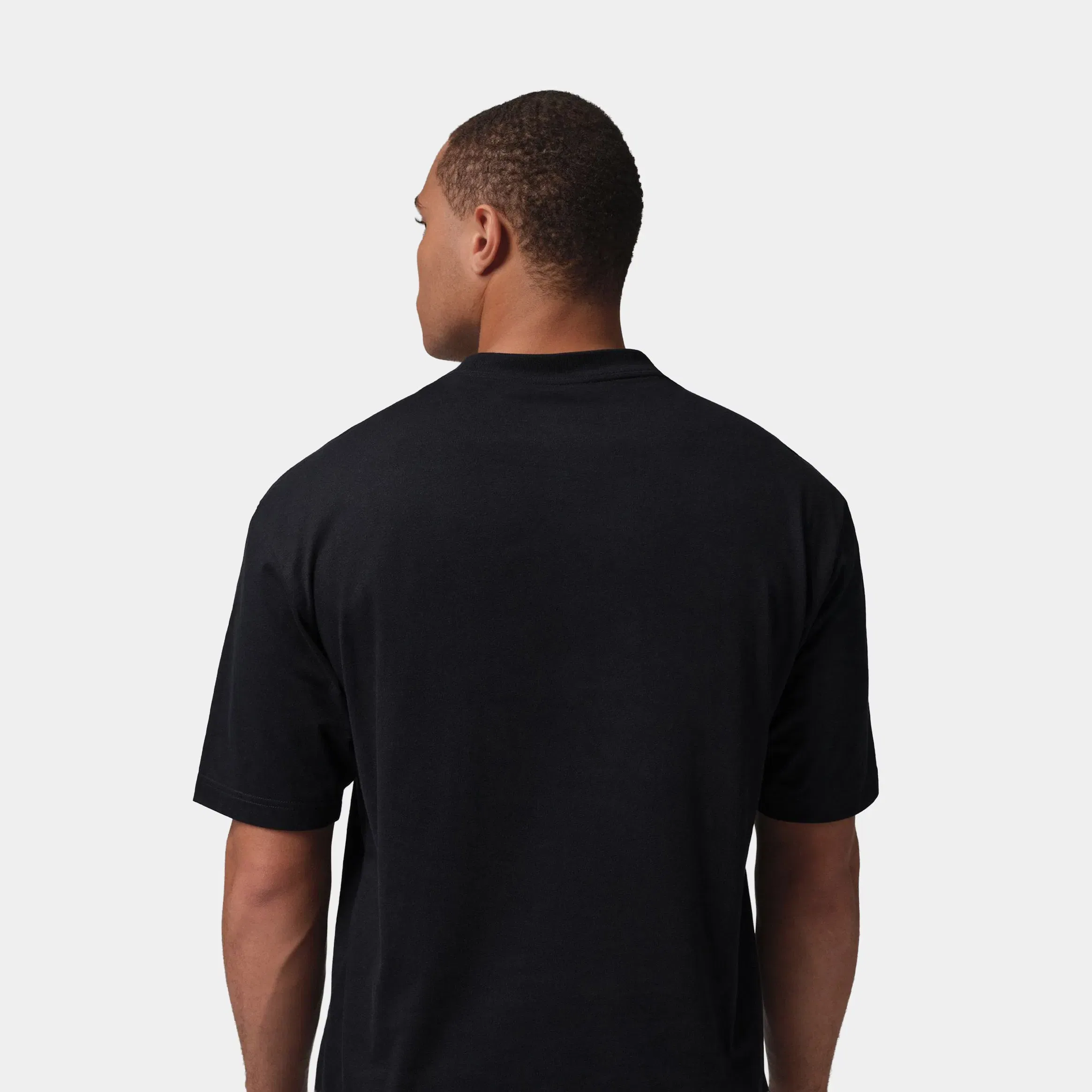 Air Jordan Embroidereed Jumpman Mens Short Sleeve Shirt (Black/White)