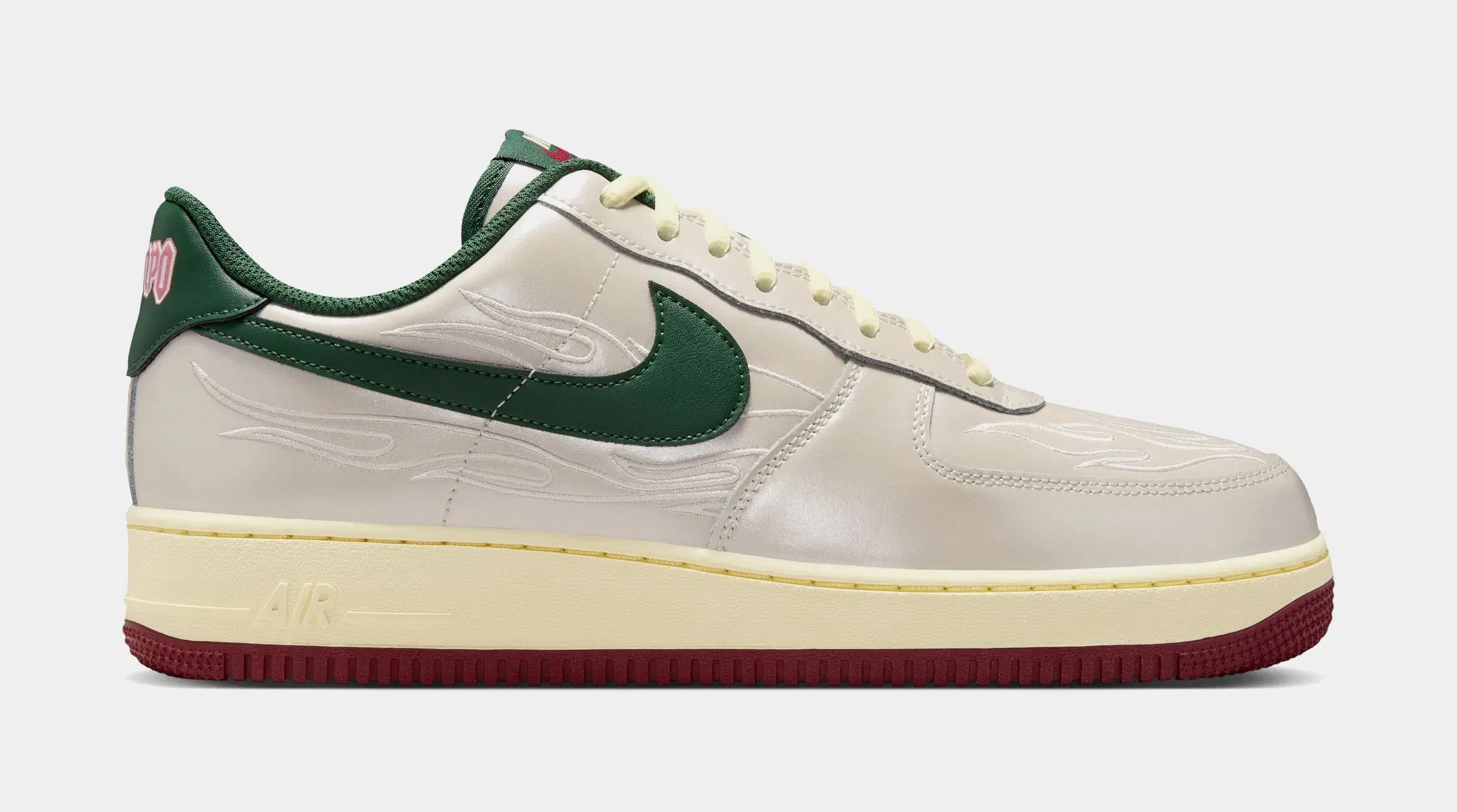 Nike Air Force 1 '07 LV8 Mexico Mens Lifestyle Shoes (Phantom/Fir Alabaster/Team Red)