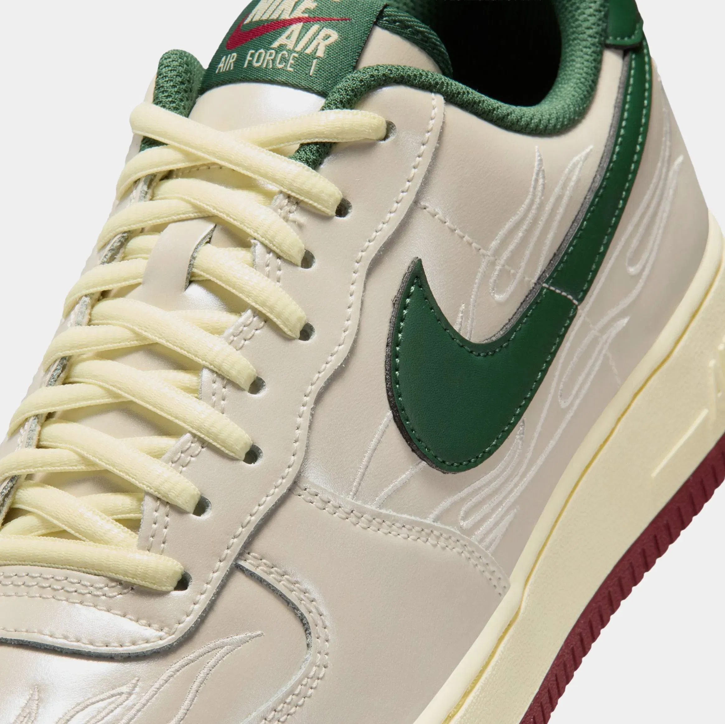 Nike Air Force 1 '07 LV8 Mexico Mens Lifestyle Shoes (Phantom/Fir Alabaster/Team Red)