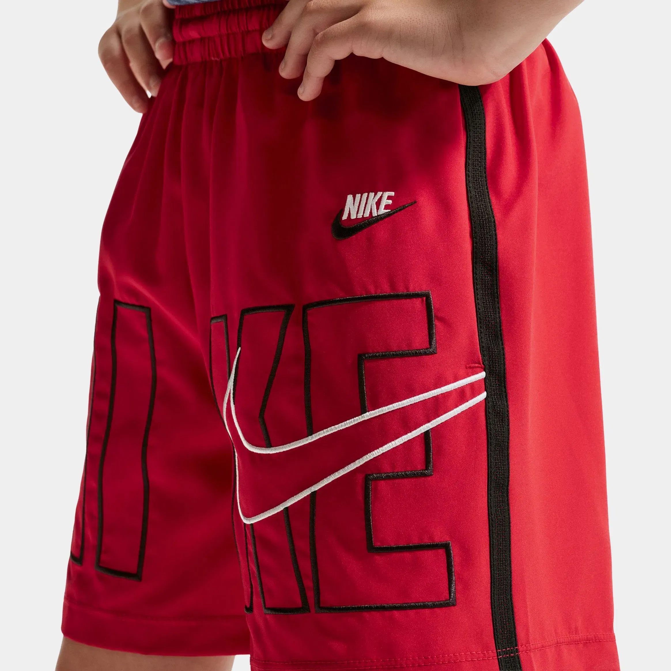 Nike Multi Dri Fit Training Woven Grade School Shorts (Gym Red/Black/White)