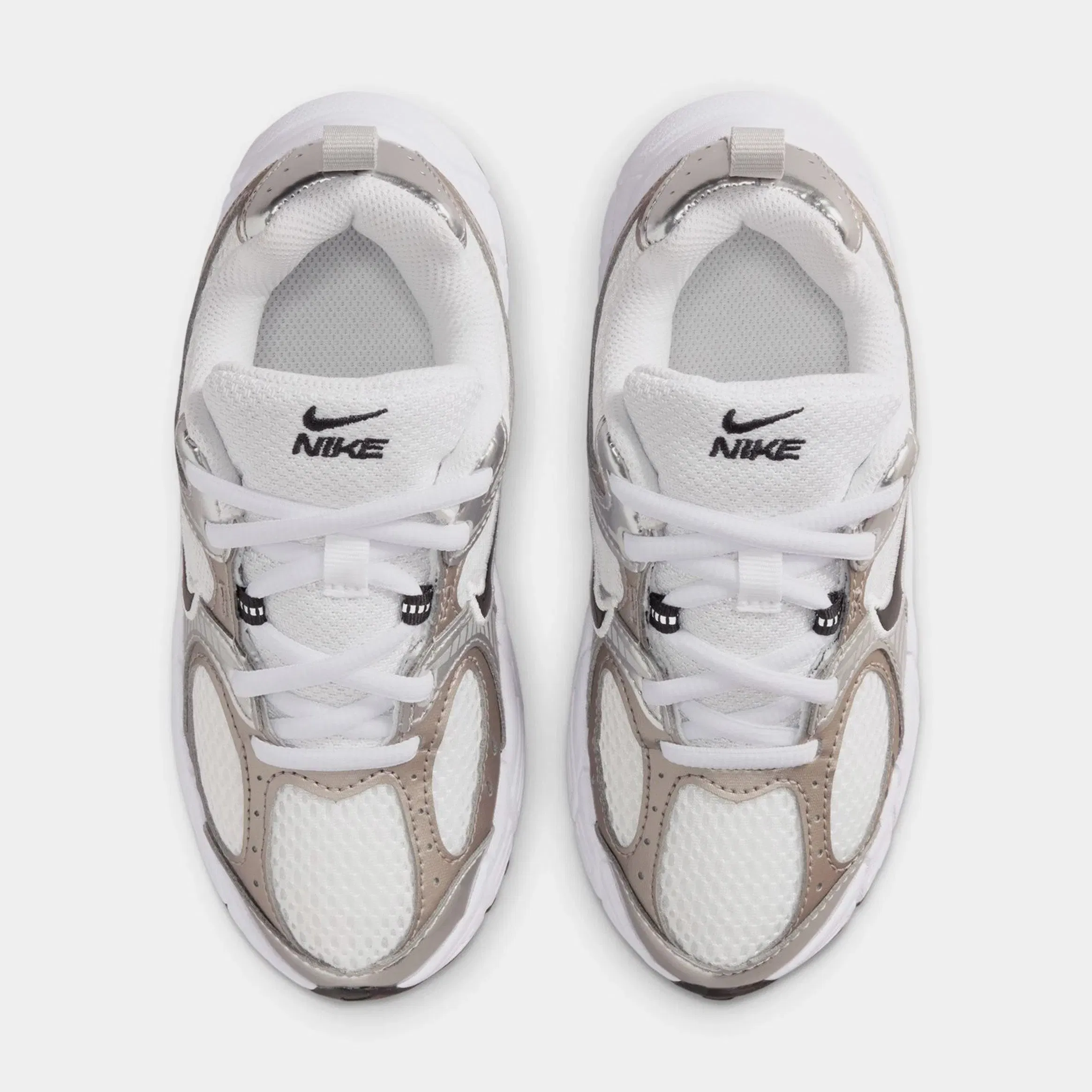 Nike V5 RNR Preschool Running Shoes (White/Black/Vast Grey/College Grey)