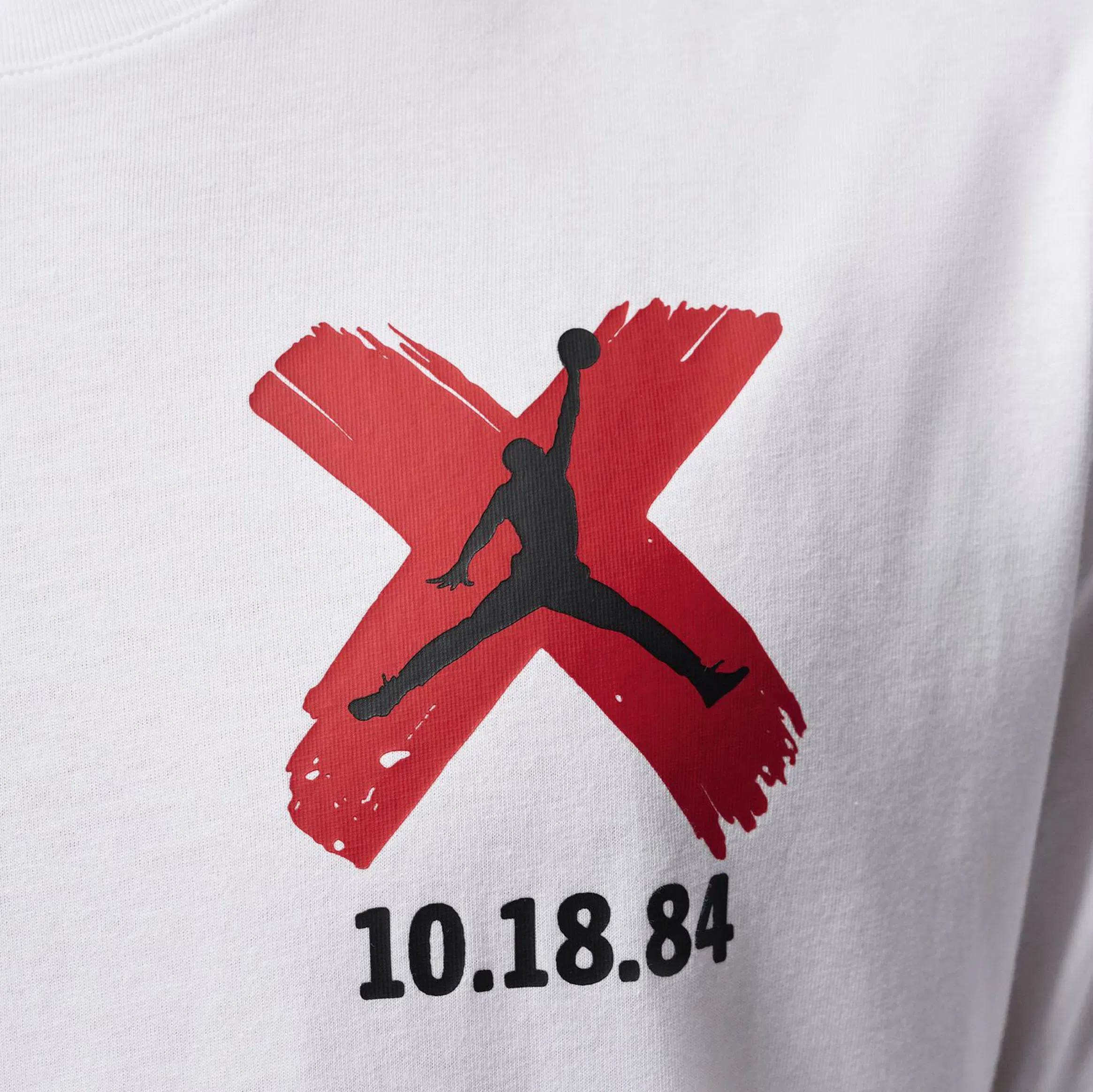 Air Jordan Brooklyn Banned Graphic Mens Short Sleeve Shirt (White)