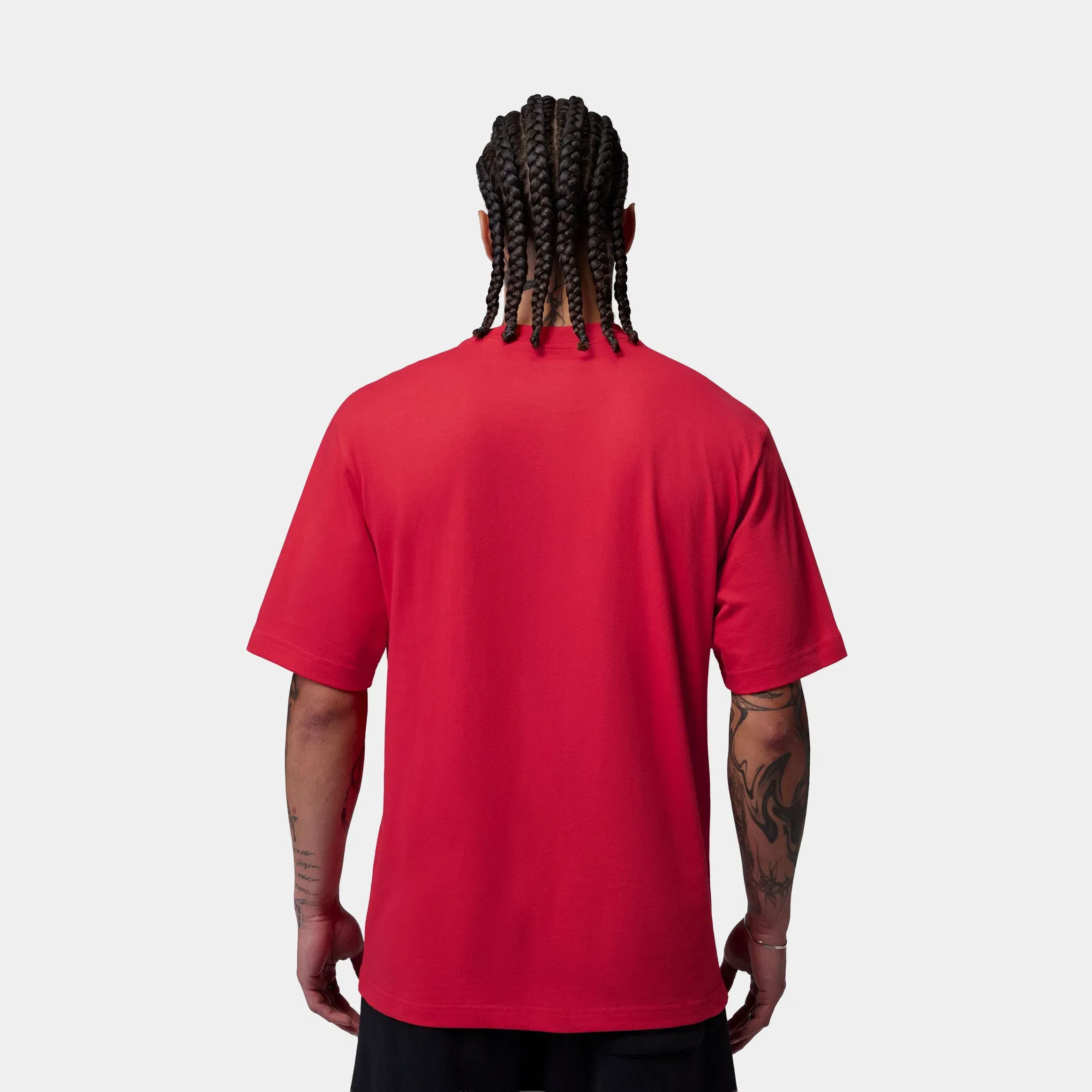Air Jordan Brooklyn Toro Graphic Mens Short Sleeve Shirt (Fire Red)