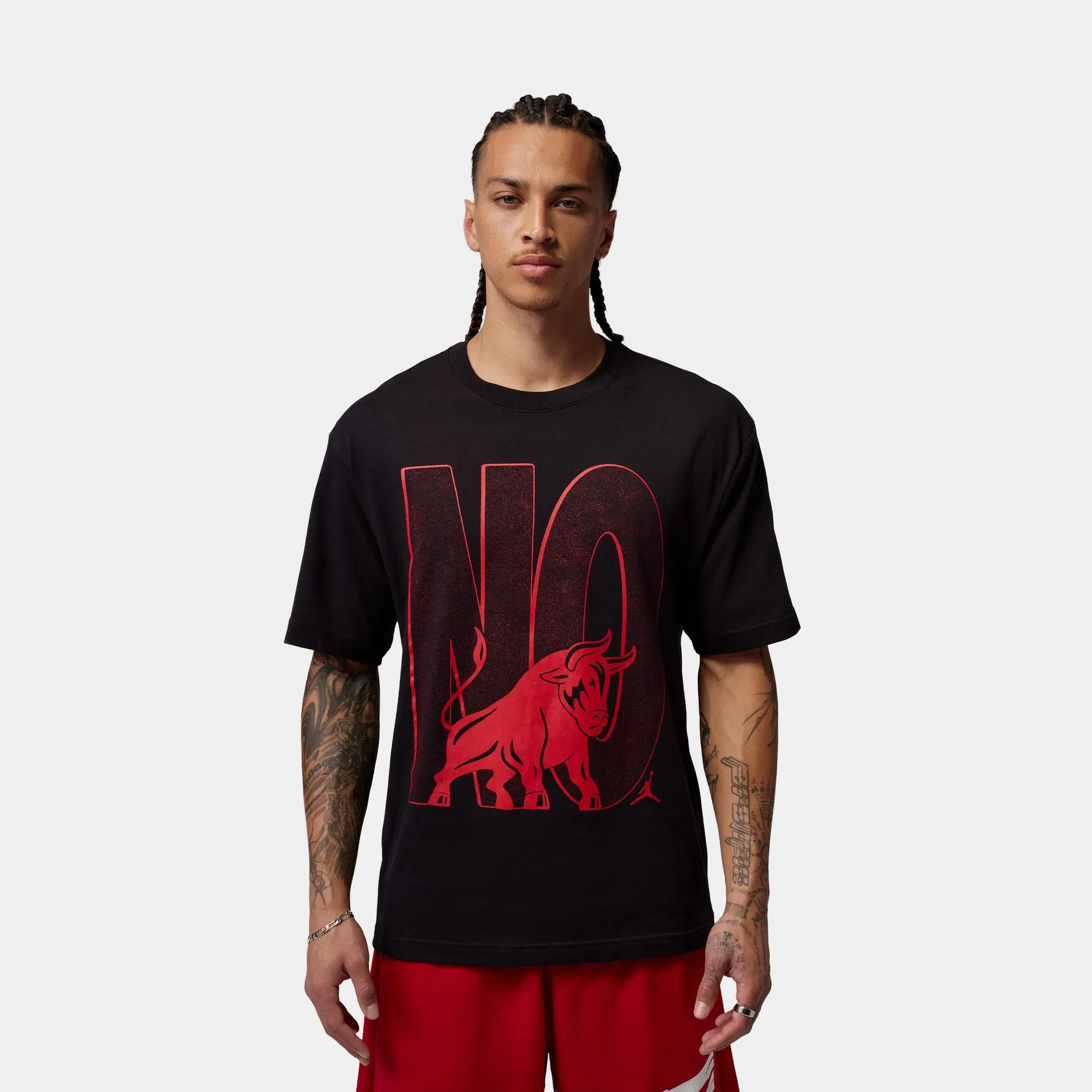 Air Jordan Brooklyn Toro Graphic Mens Short Sleeve Shirt (Black)