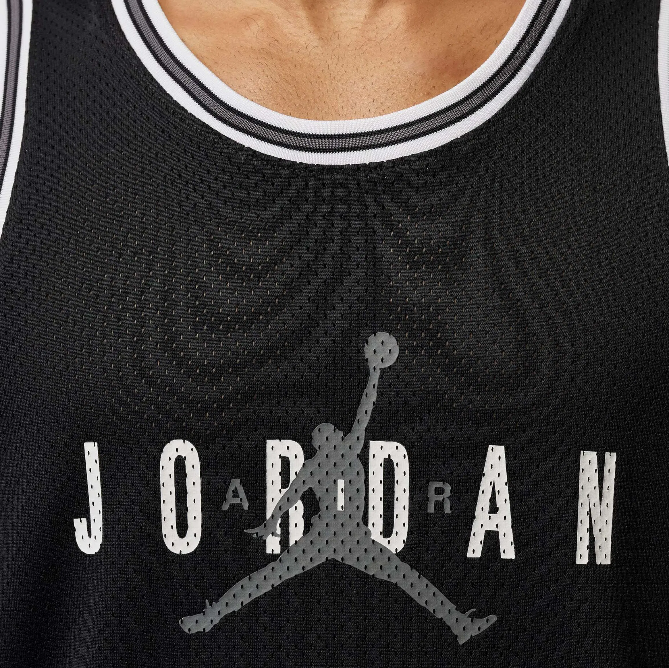 Air Jordan Brooklyn Mesh Mens Jersey (Black/Iron Grey)