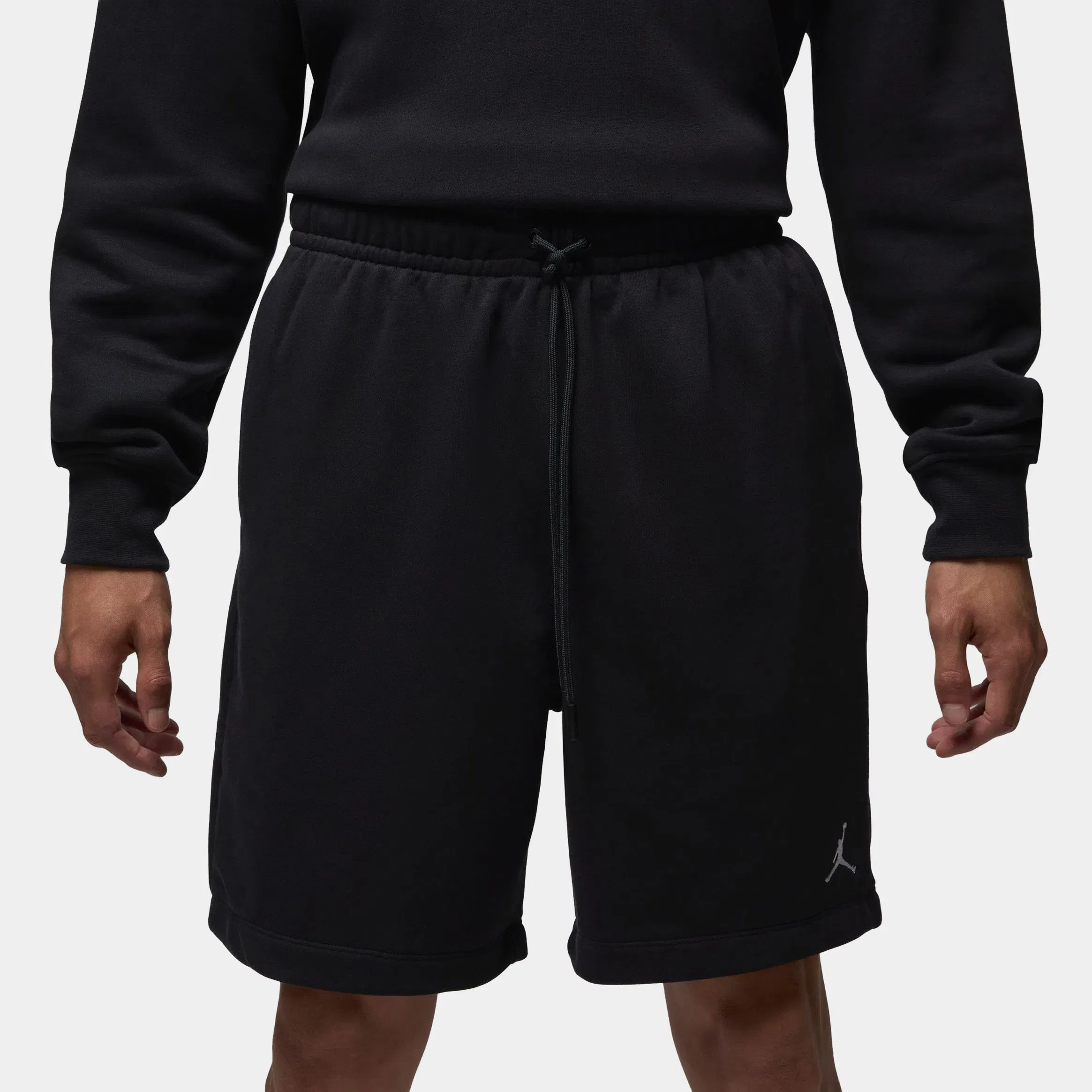 Air Jordan Brooklyn Fleece Mens Shorts (Black/White)