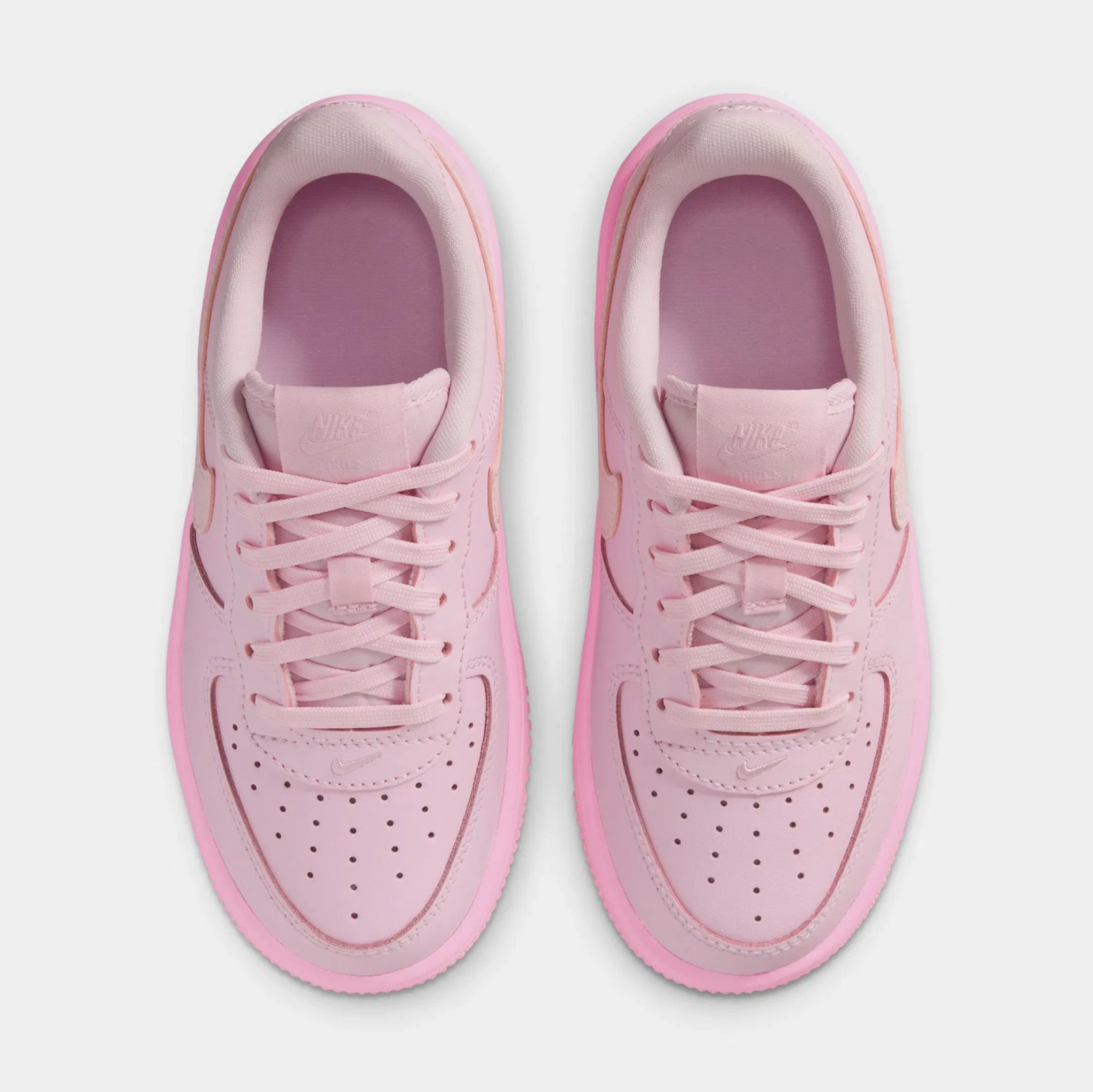 Nike Air Force 1 Low Preschool Lifestyle Shoes (Pink Foam/Pink Rise/Pink Foam)