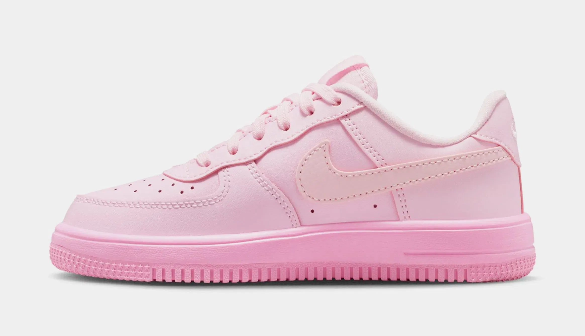 Nike Air Force 1 Low Preschool Lifestyle Shoes (Pink Foam/Pink Rise/Pink Foam)