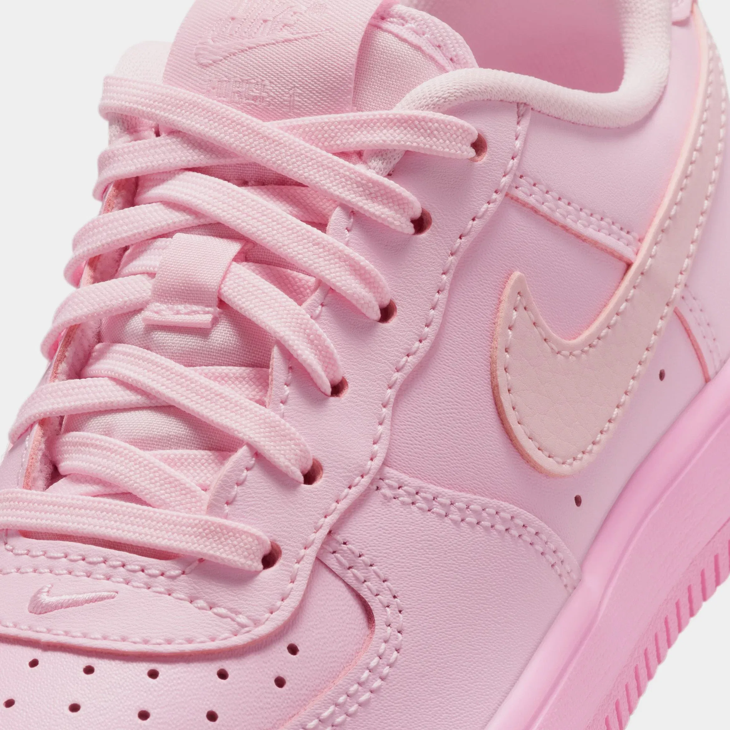 Nike Air Force 1 Low Preschool Lifestyle Shoes (Pink Foam/Pink Rise/Pink Foam)