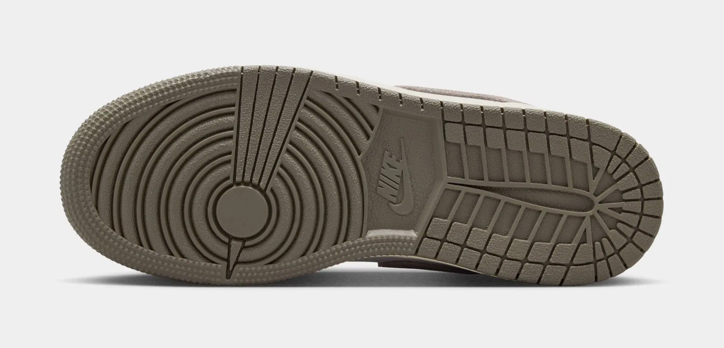 Air Jordan 1 Retro Grade School Lifestyle Shoes (Olive Grey/Enigma Stone/Summit White/Pale Ivory)