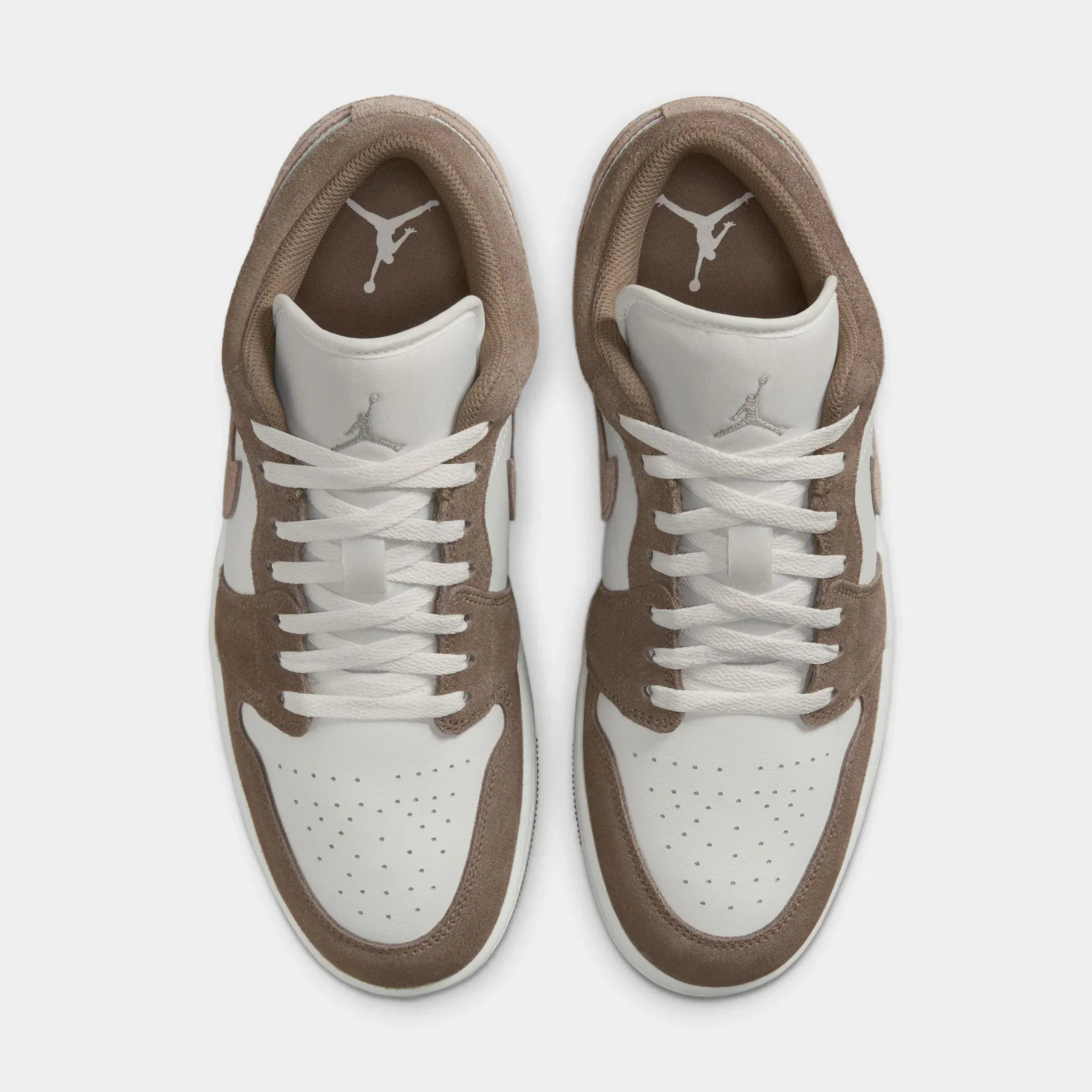 Air Jordan 1 Low Mens Lifestyle Shoes (Olive Grey/Summit White/Pale Ivory/Enigma Stone)