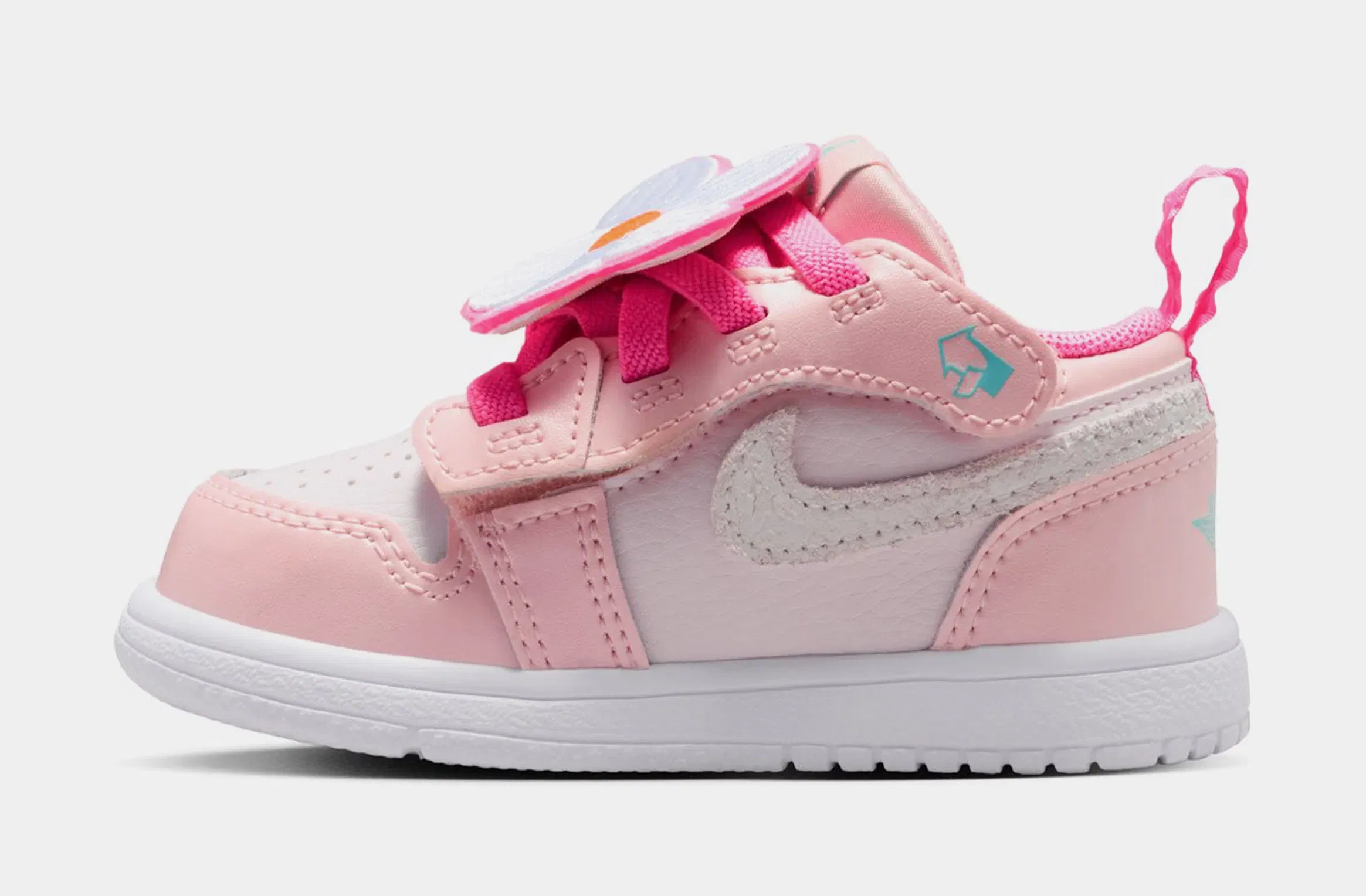 Air Jordan 1 Low Alt SE Infant Toddler Lifestyle Shoes (Pink Glow/Light Aqua/Pink Bloom)