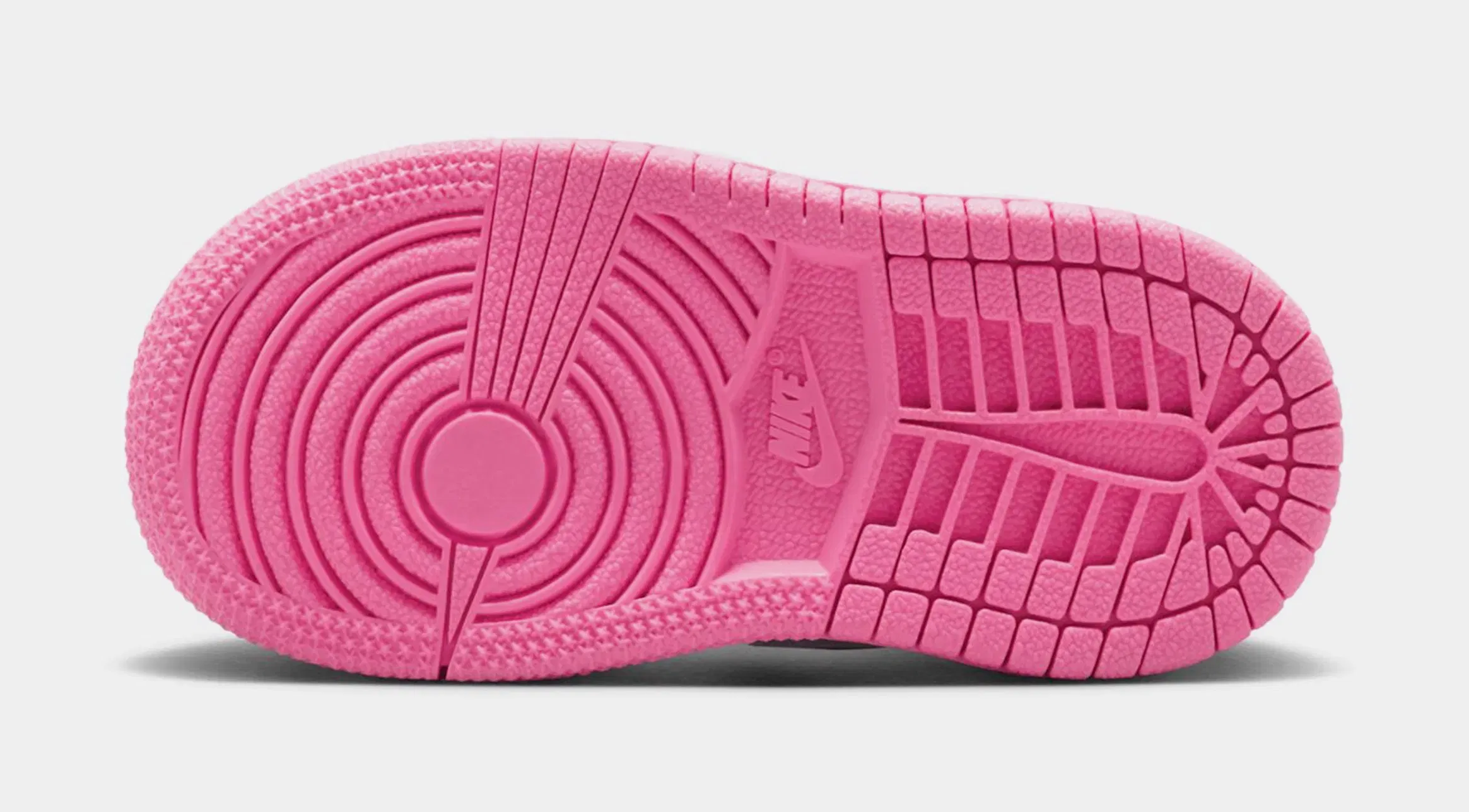Air Jordan 1 Mid SE Infant Toddler Lifestyle Shoes (Vast Grey/Pink Glow/Sail)