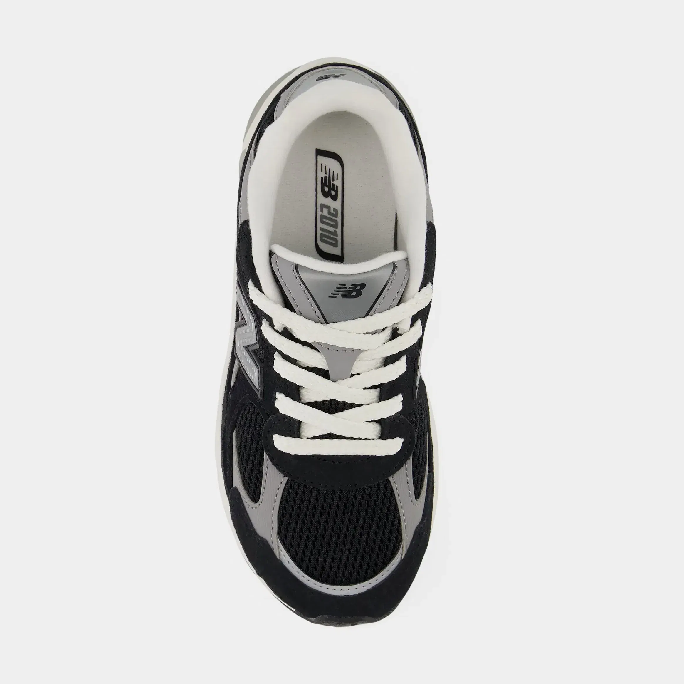 NEWBALANCE 2010 Lace Preschool Running Shoes (Black/Shadow Grey)