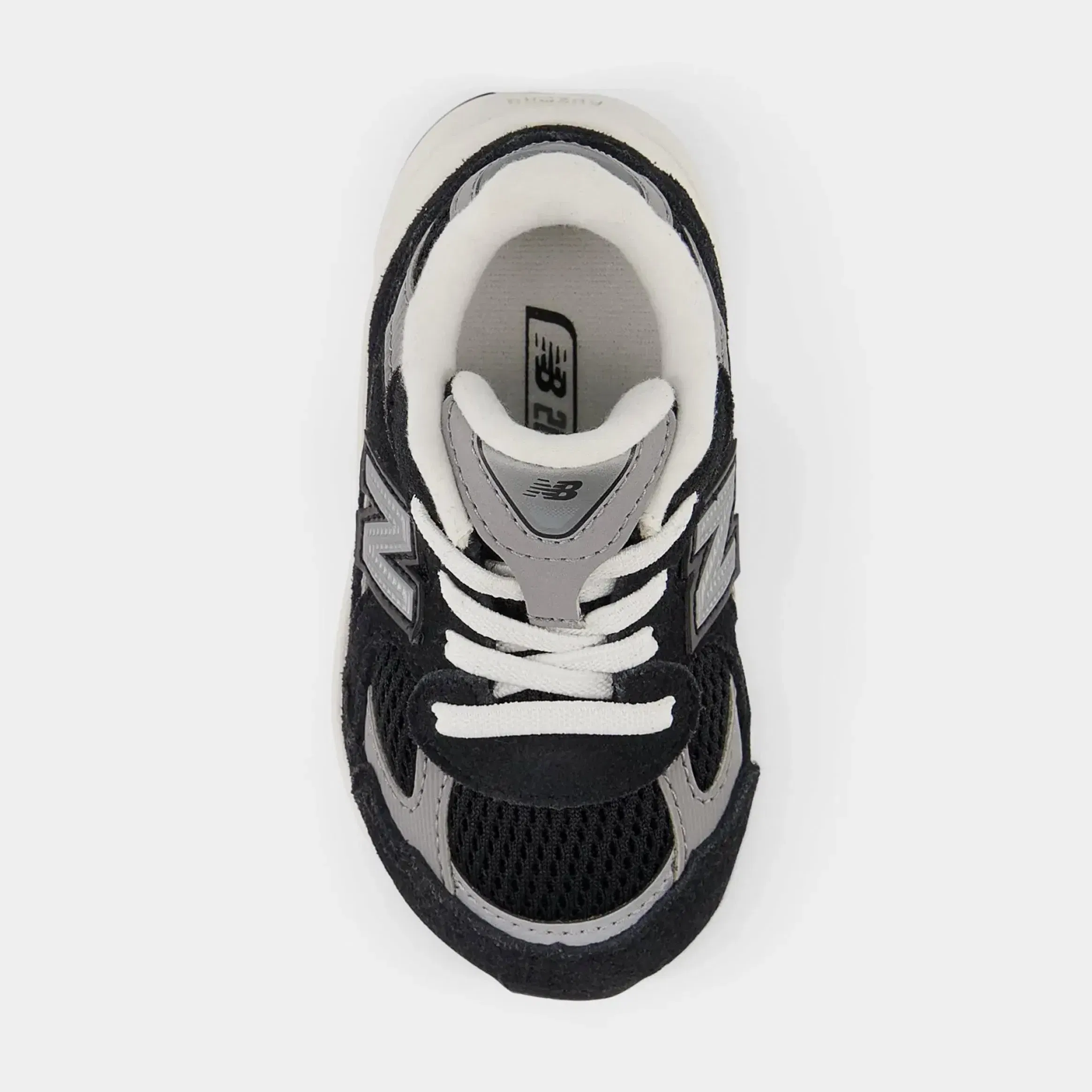 NEWBALANCE 2010 Bungee Infant Toddler Running Shoes (Black/Shadow Grey)