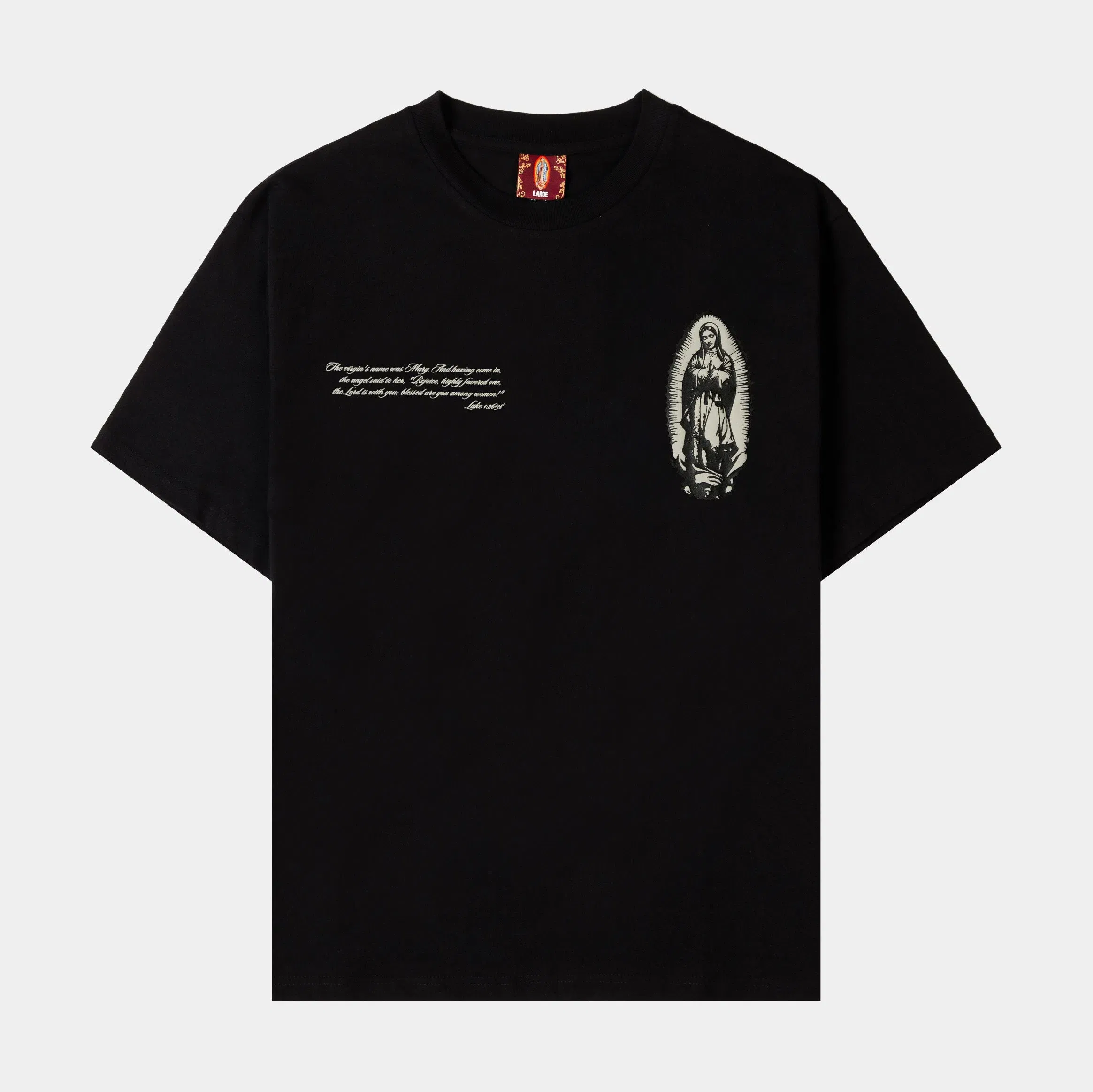 CTHDRL Guadalupe Mural Mens Short Sleeve Shirt (Black/Gold)
