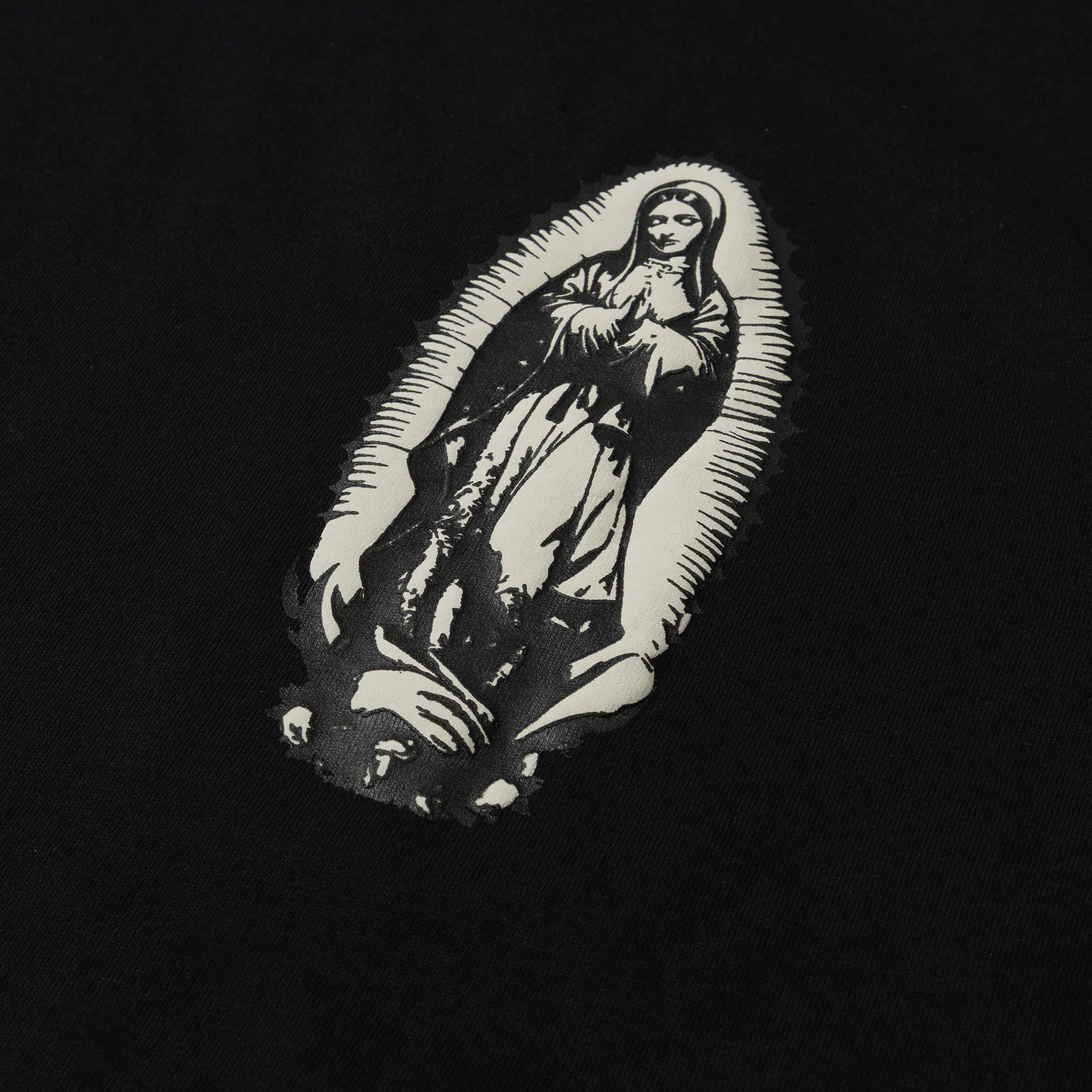 CTHDRL Guadalupe Mural Mens Short Sleeve Shirt (Black/Gold)