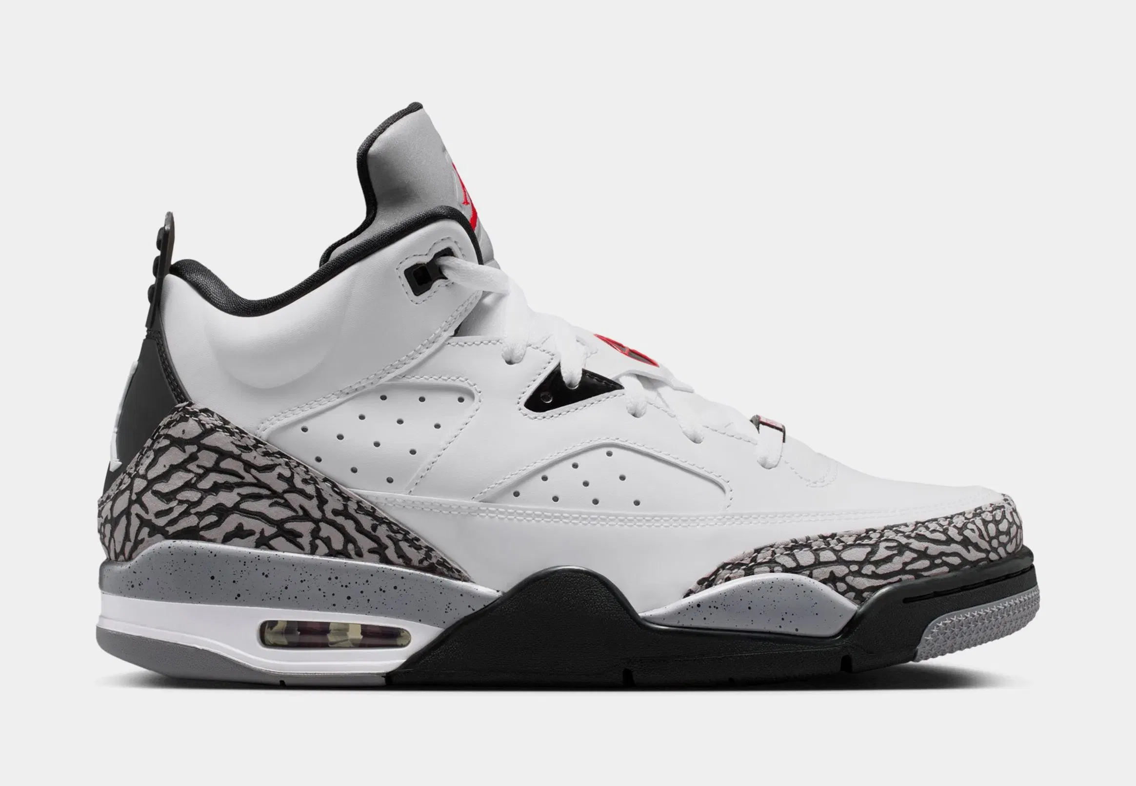 Air Jordan Son of Mars Low Mens Lifestyle Shoes (White/Black/Cement Grey/Gym Red)
