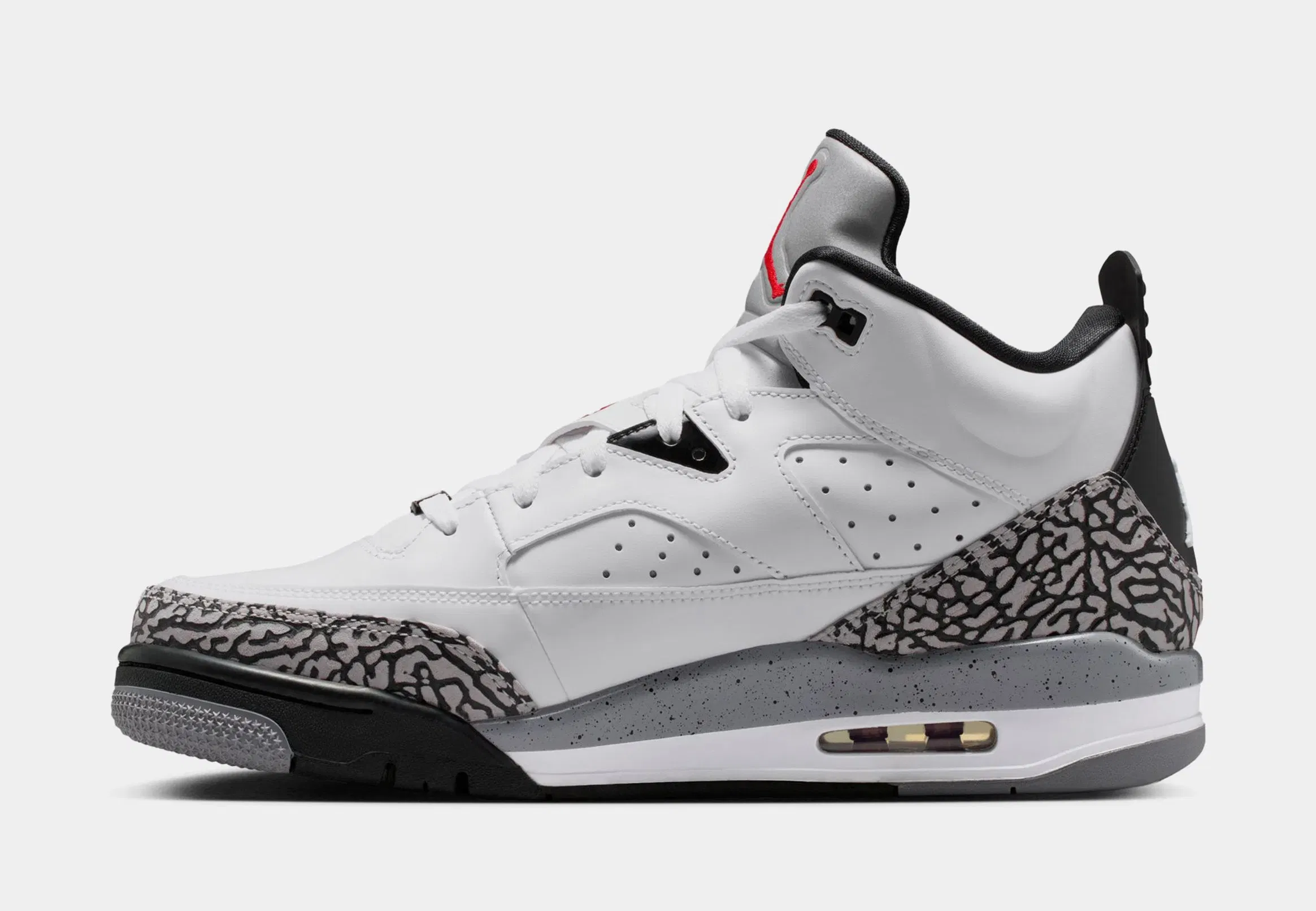 Air Jordan Son of Mars Low Mens Lifestyle Shoes (White/Black/Cement Grey/Gym Red)