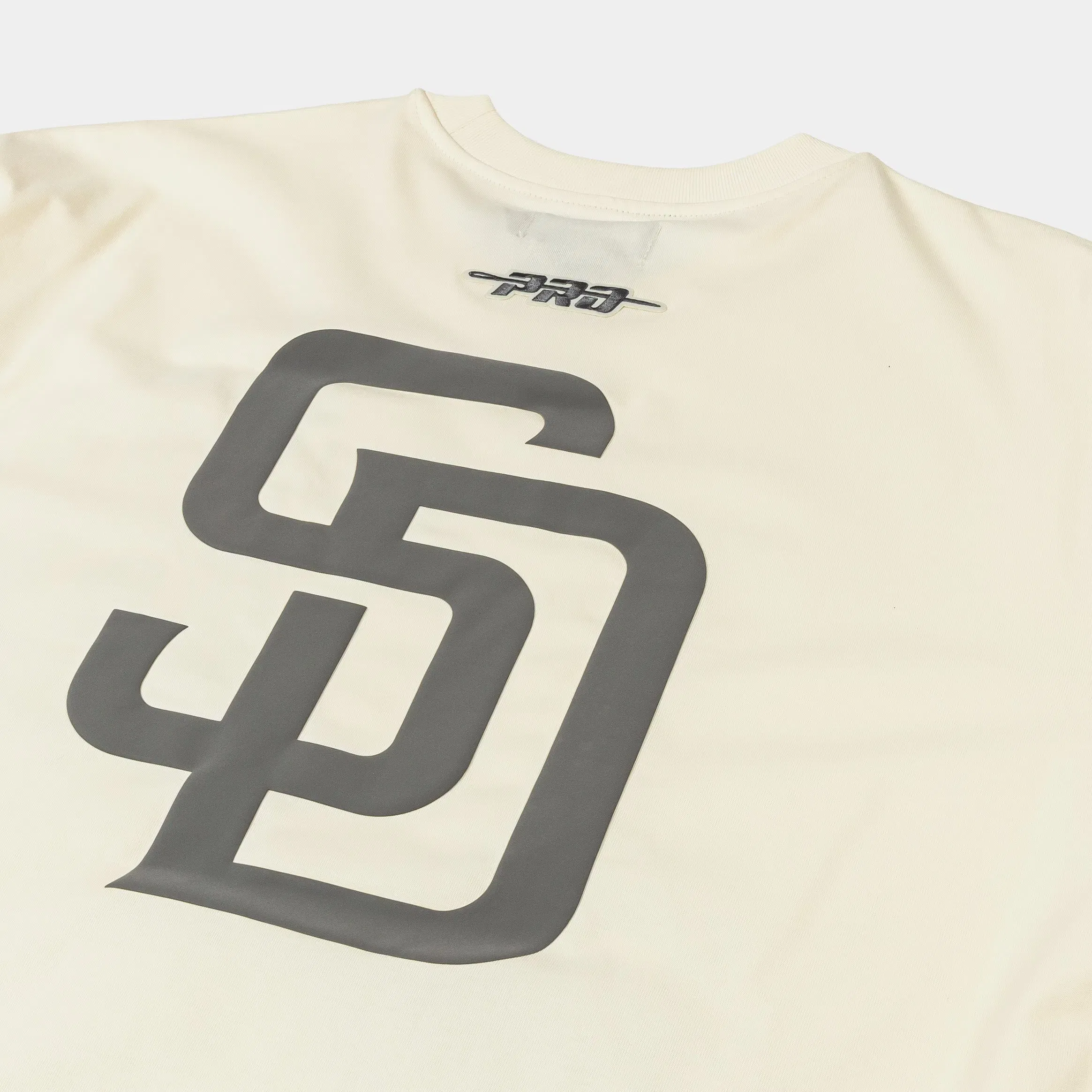 PRO STANDARD San Diego Padres Street Team Drop Shoulder Mens Short Sleeve Shirt (Beige/Gray)