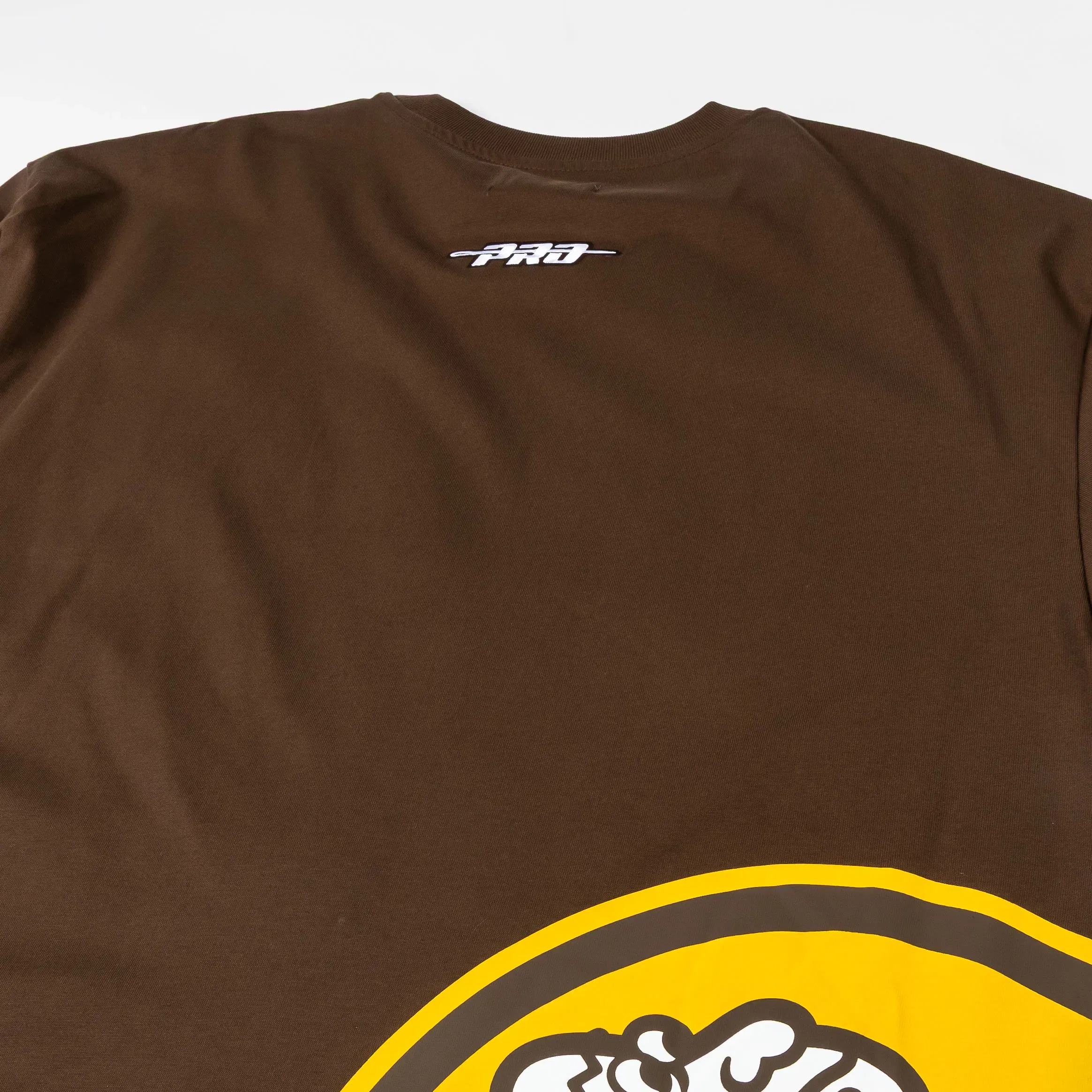 PRO STANDARD San Diego Padres Living Large Drop Shoulder Mens Short Sleeve Shirt (Brown/Yellow)