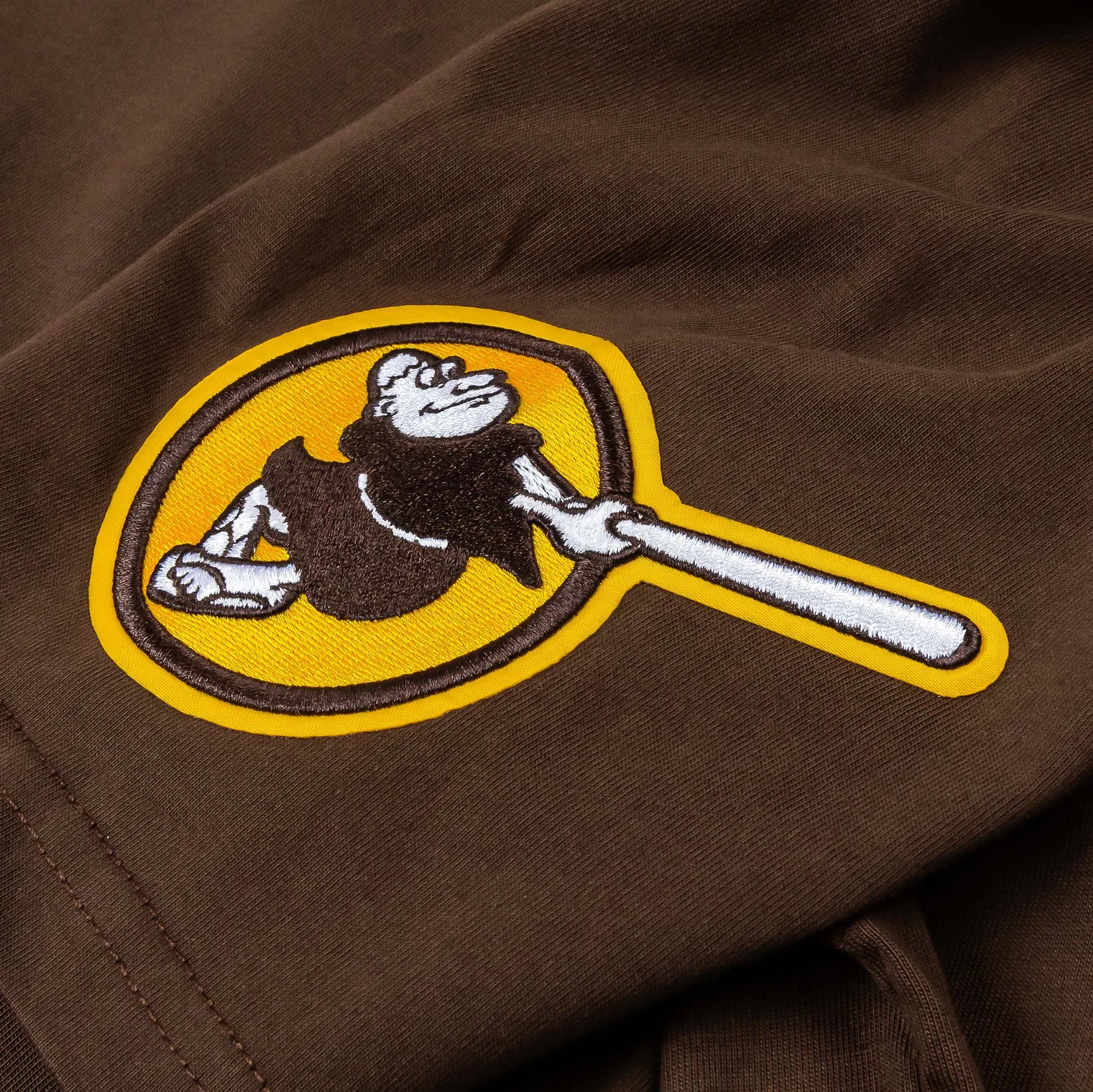 PRO STANDARD San Diego Padres Living Large Drop Shoulder Mens Short Sleeve Shirt (Brown/Yellow)