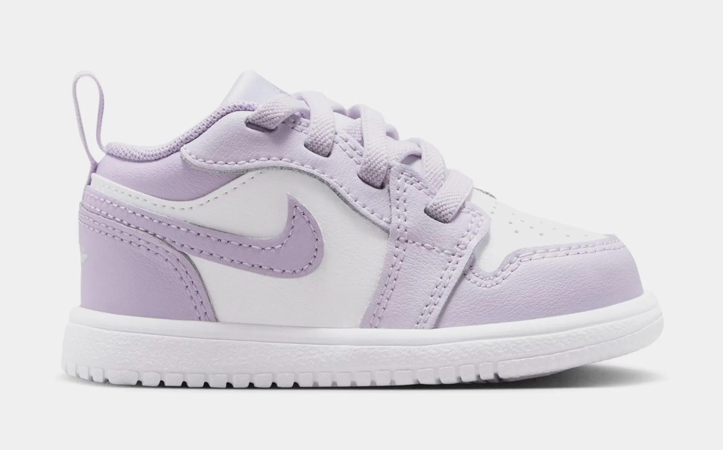 Air Jordan 1 Low Infant Toddler Lifestyle Shoes (Light Grape/Violet Mist/White)