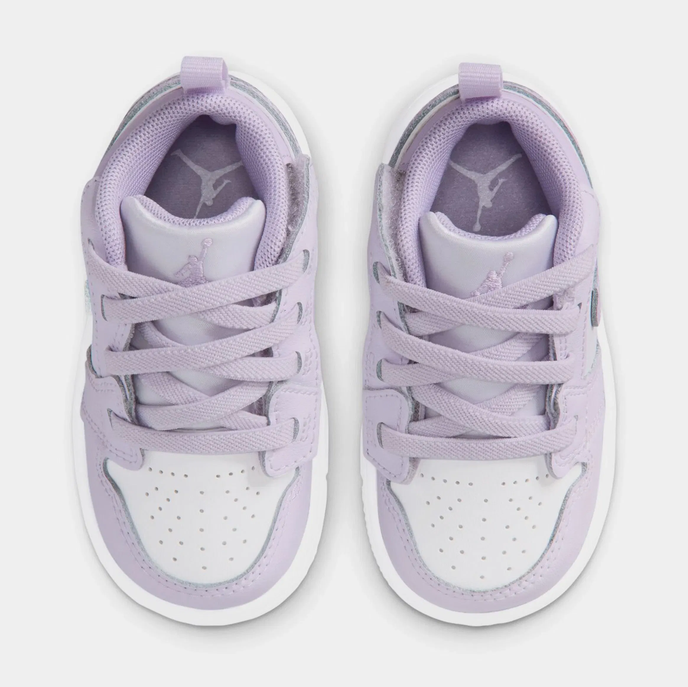 Air Jordan 1 Low Infant Toddler Lifestyle Shoes (Light Grape/Violet Mist/White)