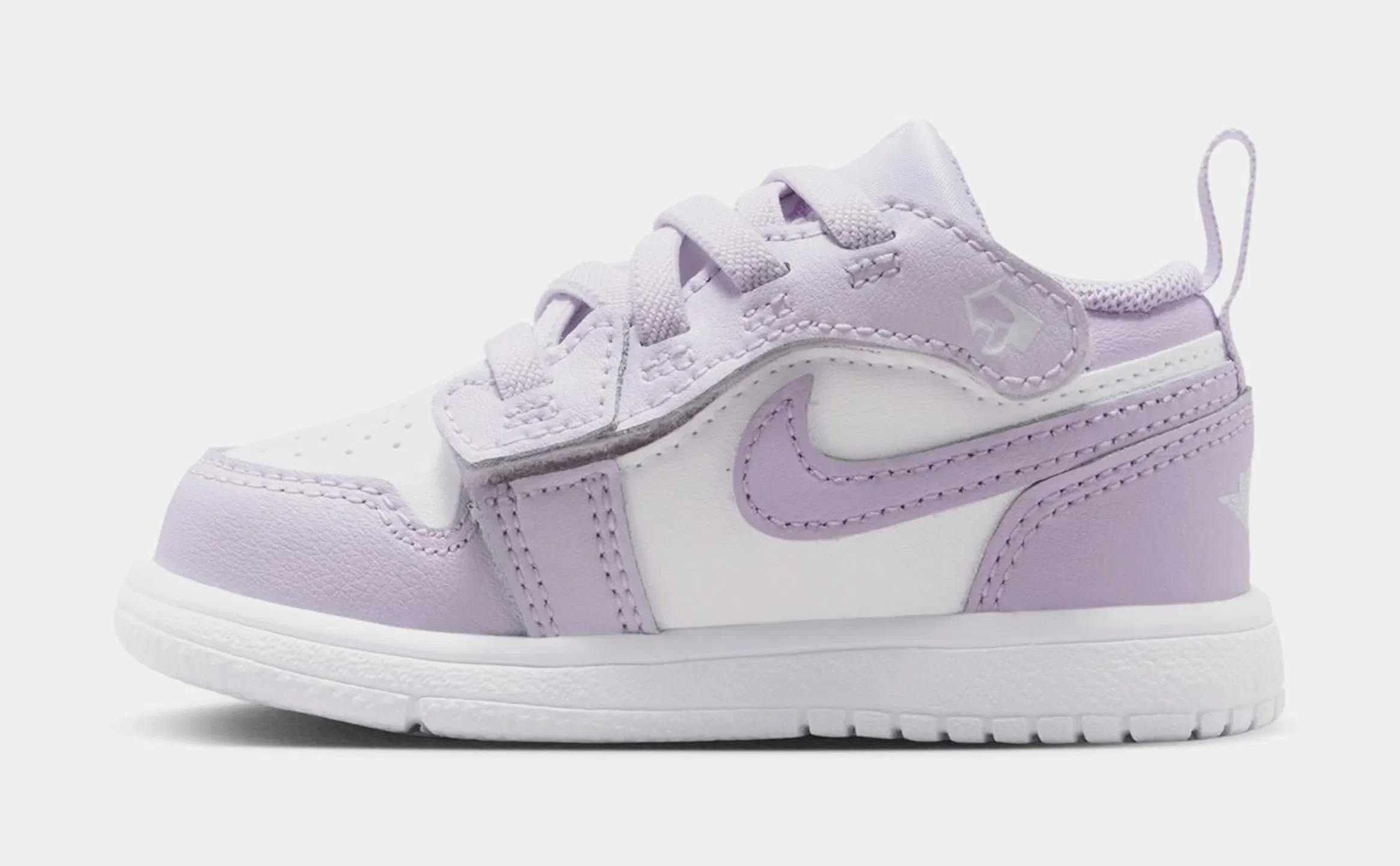 Air Jordan 1 Low Infant Toddler Lifestyle Shoes (Light Grape/Violet Mist/White)