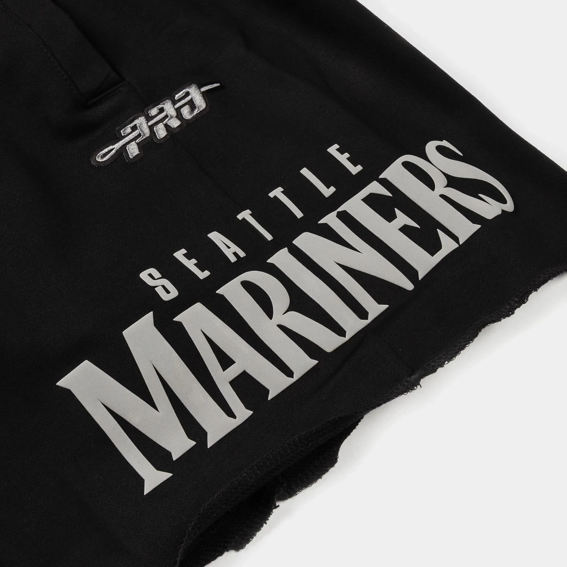 PRO STANDARD Seattle Mariners Street Team Fleece Mens Shorts (Black/Gray)