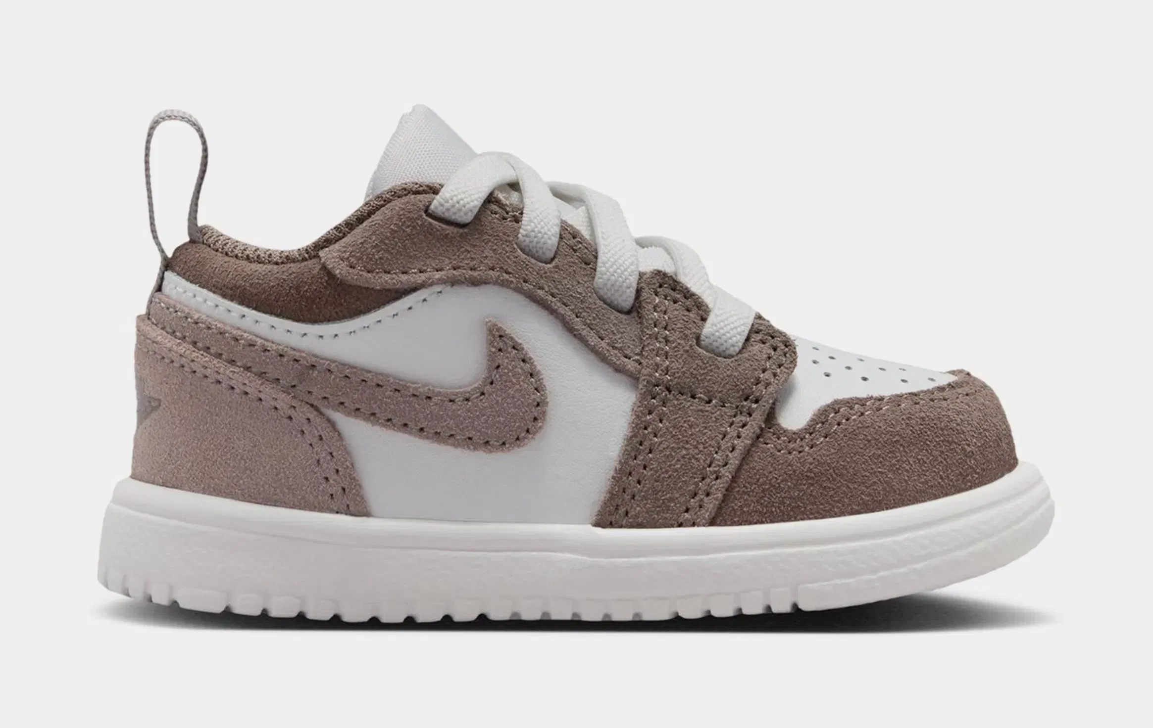 Air Jordan 1 Low Infant Toddler Lifestyle Shoes (Olive Grey/Enigma Stone/Summit White)