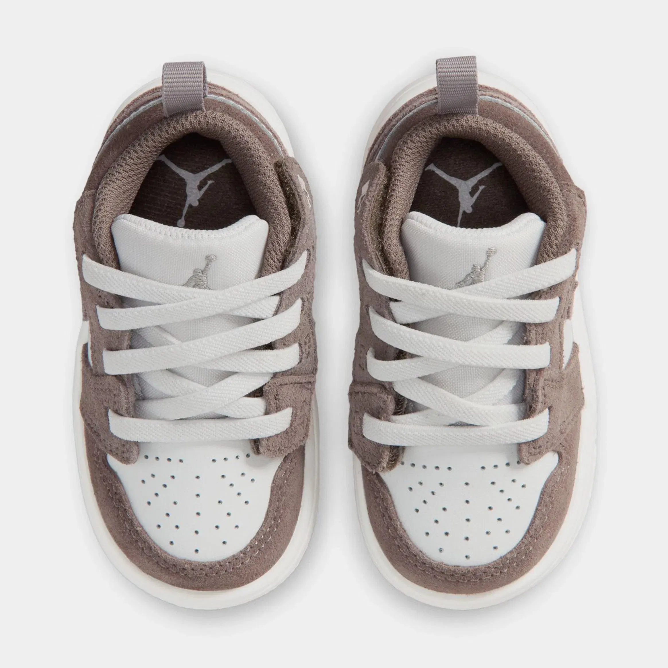 Air Jordan 1 Low Infant Toddler Lifestyle Shoes (Olive Grey/Enigma Stone/Summit White)