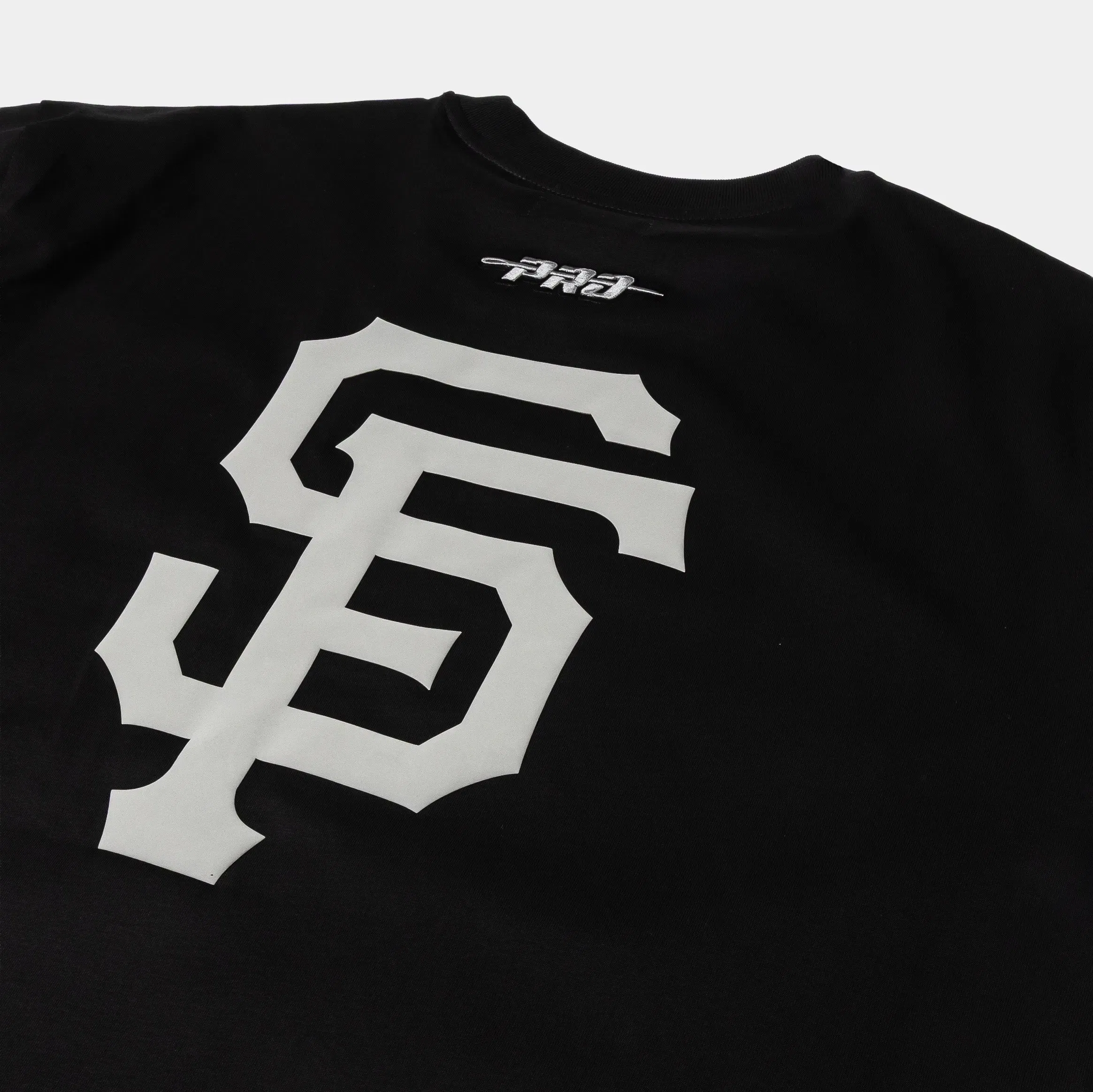 PRO STANDARD San Francisco Giants Street Team Drop Shoulder Mens Short Sleeve Shirt (Black/Gray)
