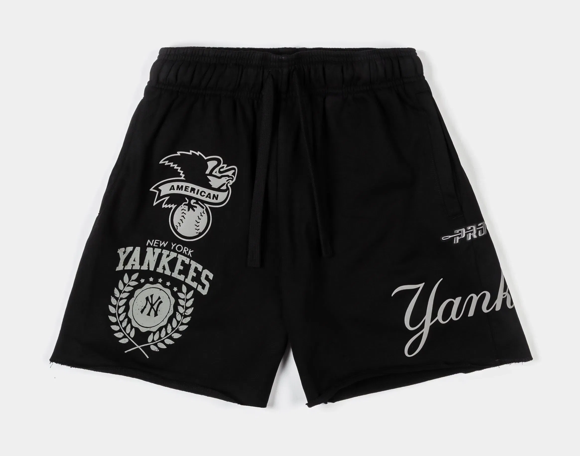 PRO STANDARD New York Yankees Street Team Fleece Mens Shorts (Black/Gray)