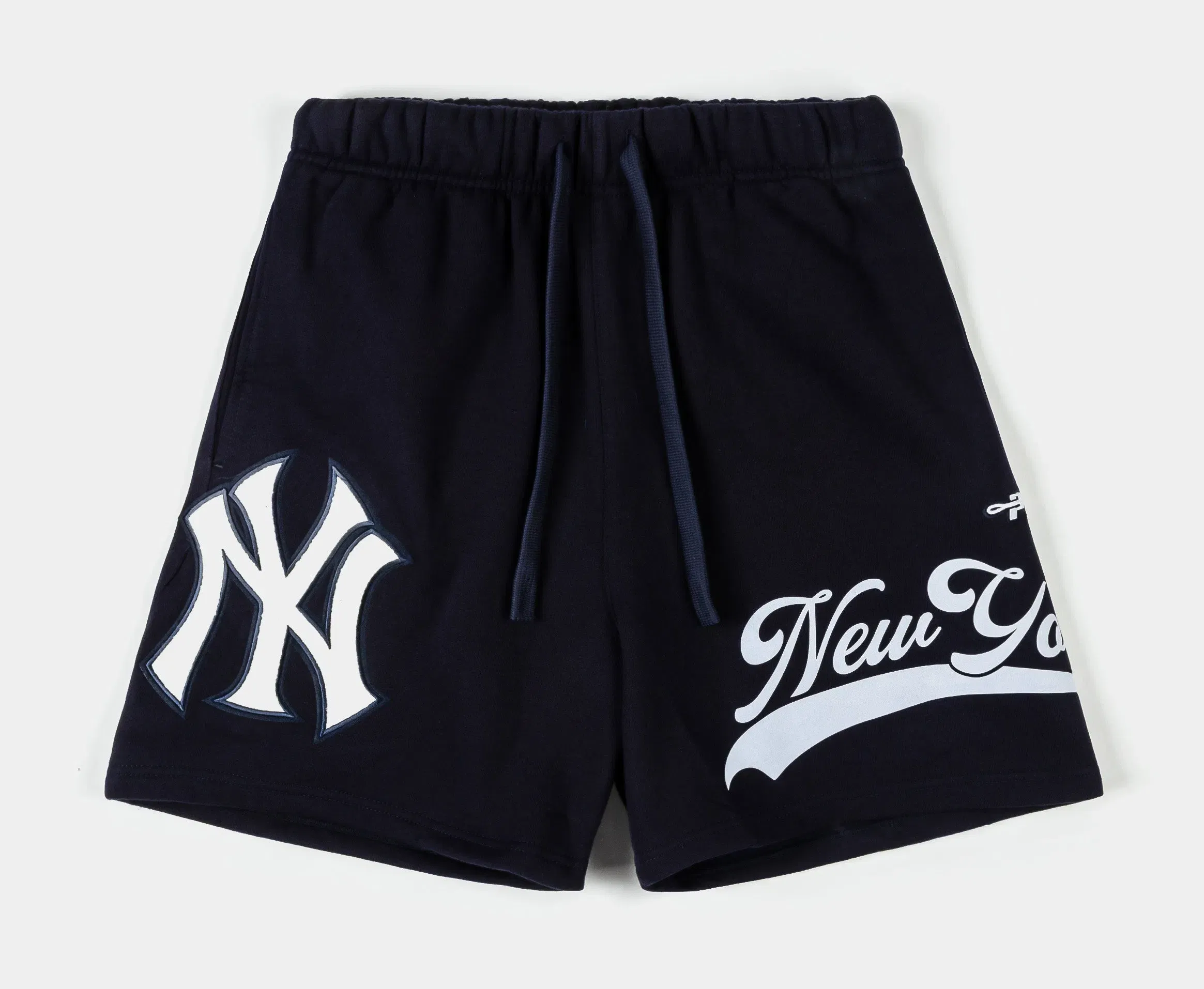 PRO STANDARD New York Yankees Living Large Fleece Mens Shorts (Navy/White)