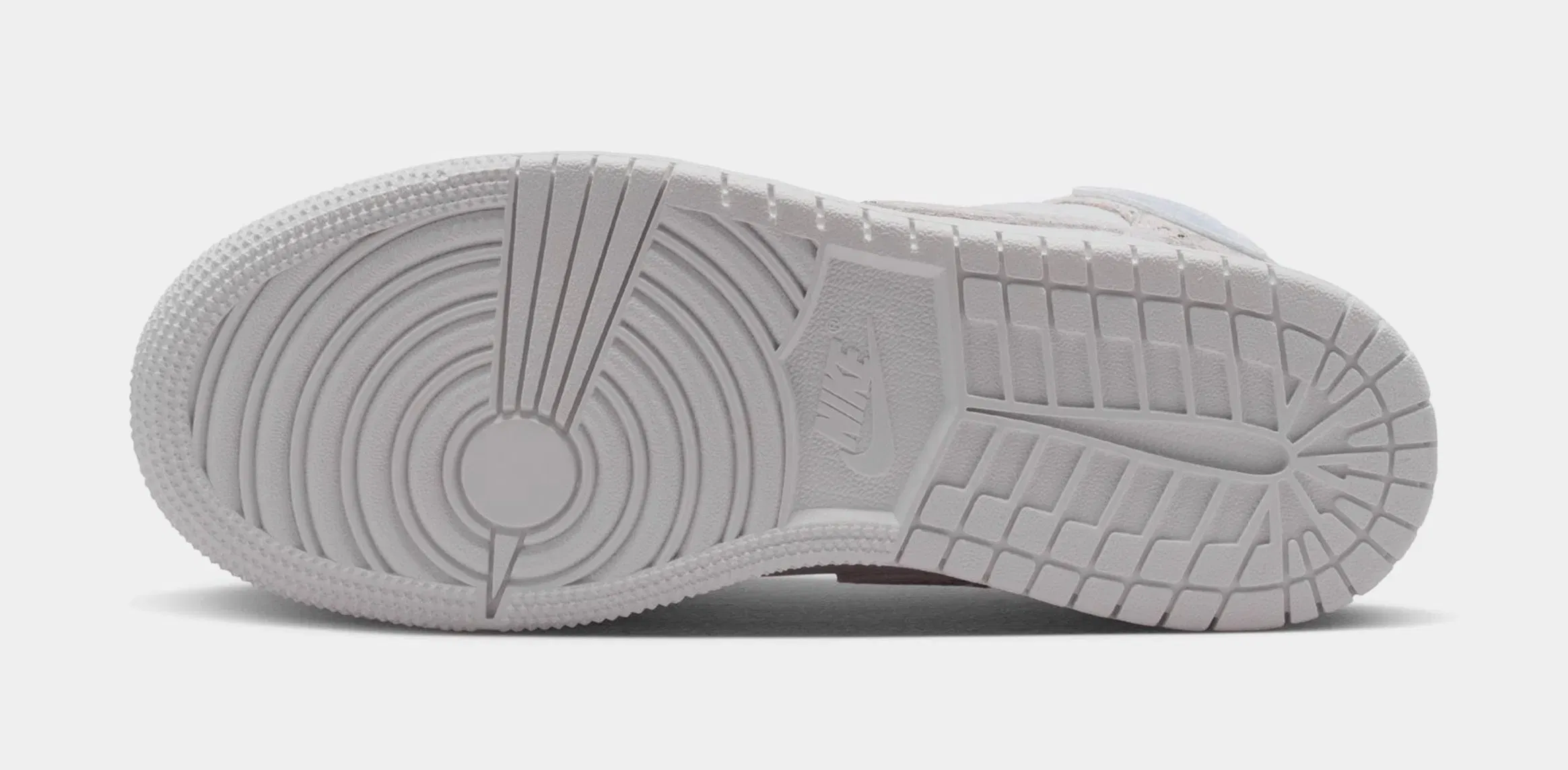 Air Jordan 1 Mid SE Grade School Lifestyle Shoes (White/Field Silver)