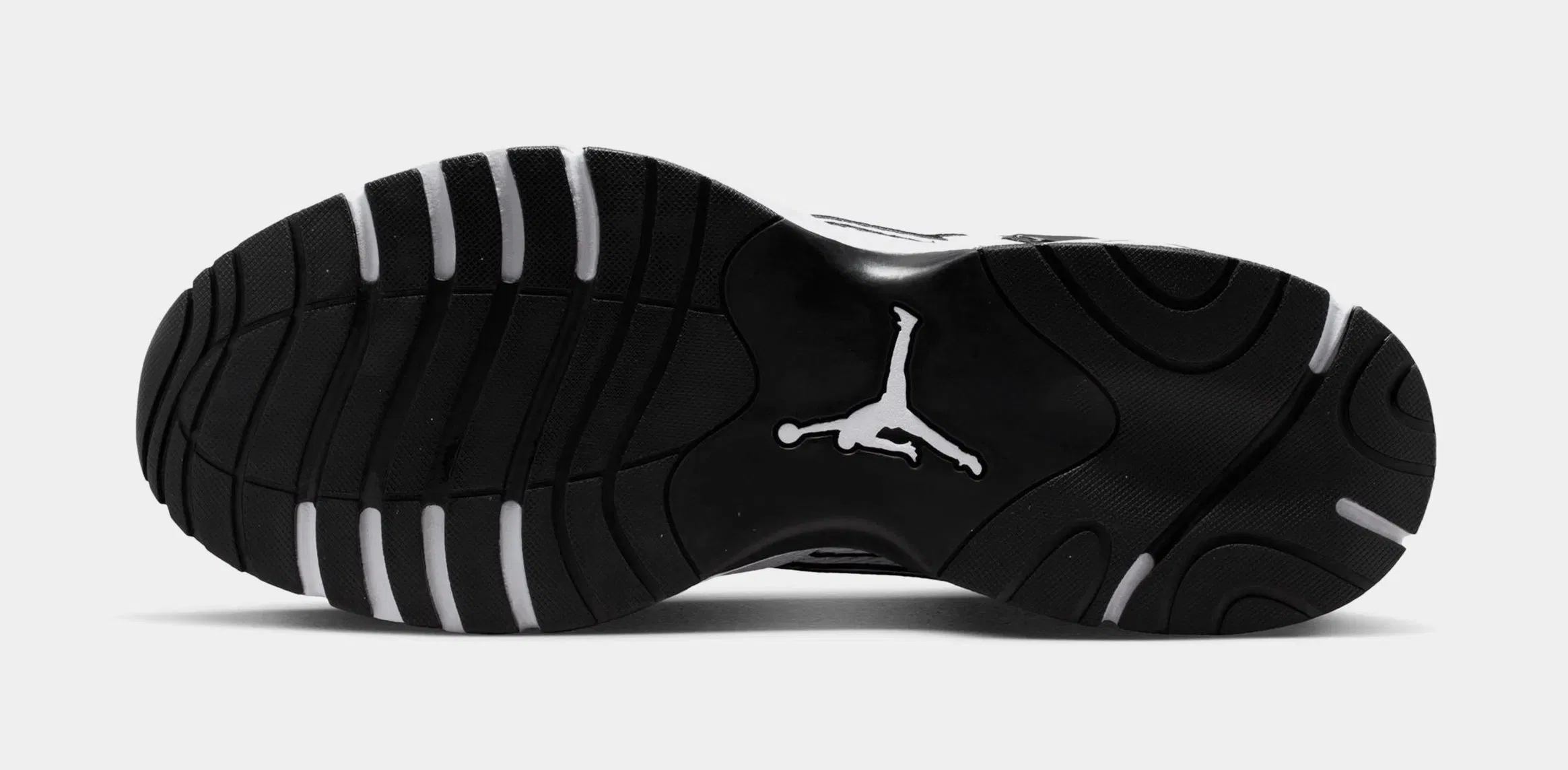 Air Jordan Trunner Flow Mens Running Shoes (White/Black/Metallic Silver/White)