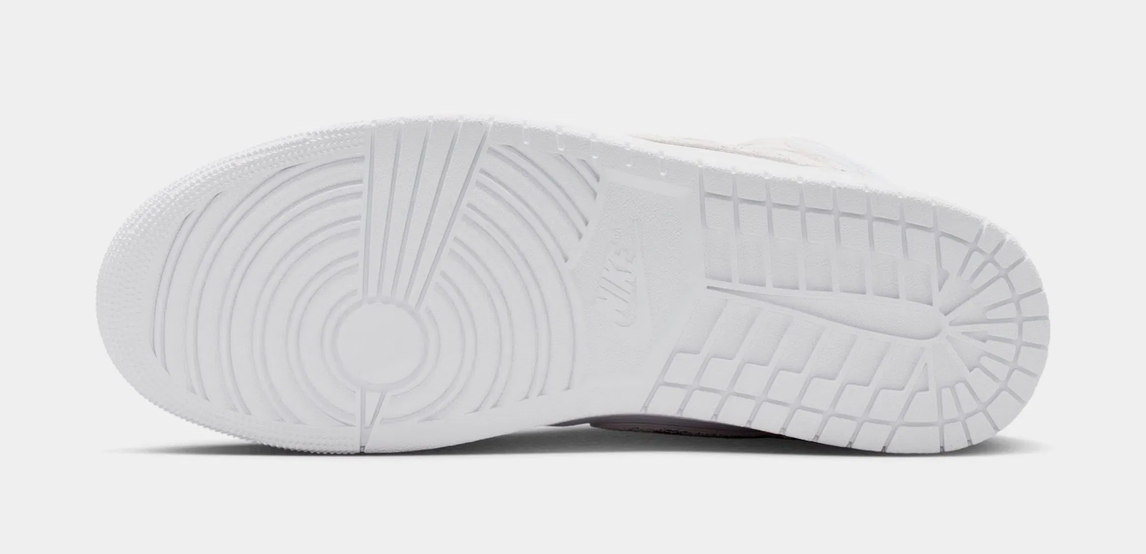 Air Jordan 1 Mid SE Mens Lifestyle Shoes (White/White/White/Field Silver)