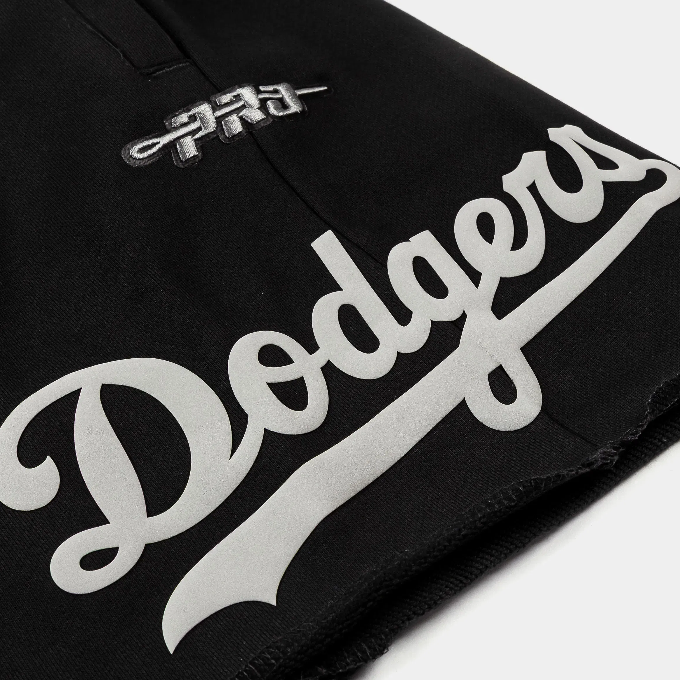 PRO STANDARD Los Angeles Dodgers Street Team Fleece Mens Shorts (Black/Grey)