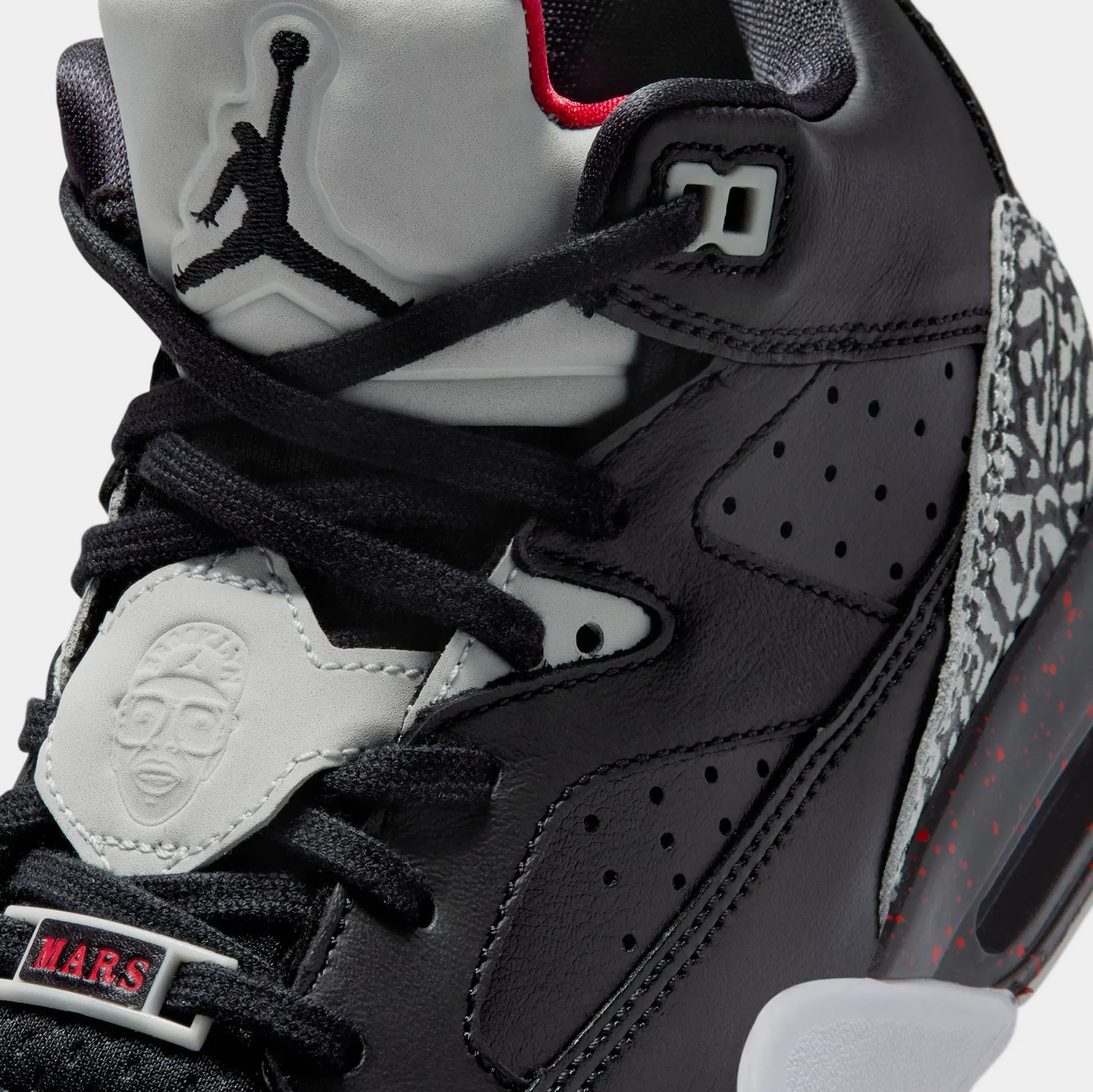 Air Jordan Son Of Mars Low Grade School Lifestyle Shoes (Black/University Red/Grey Mist)