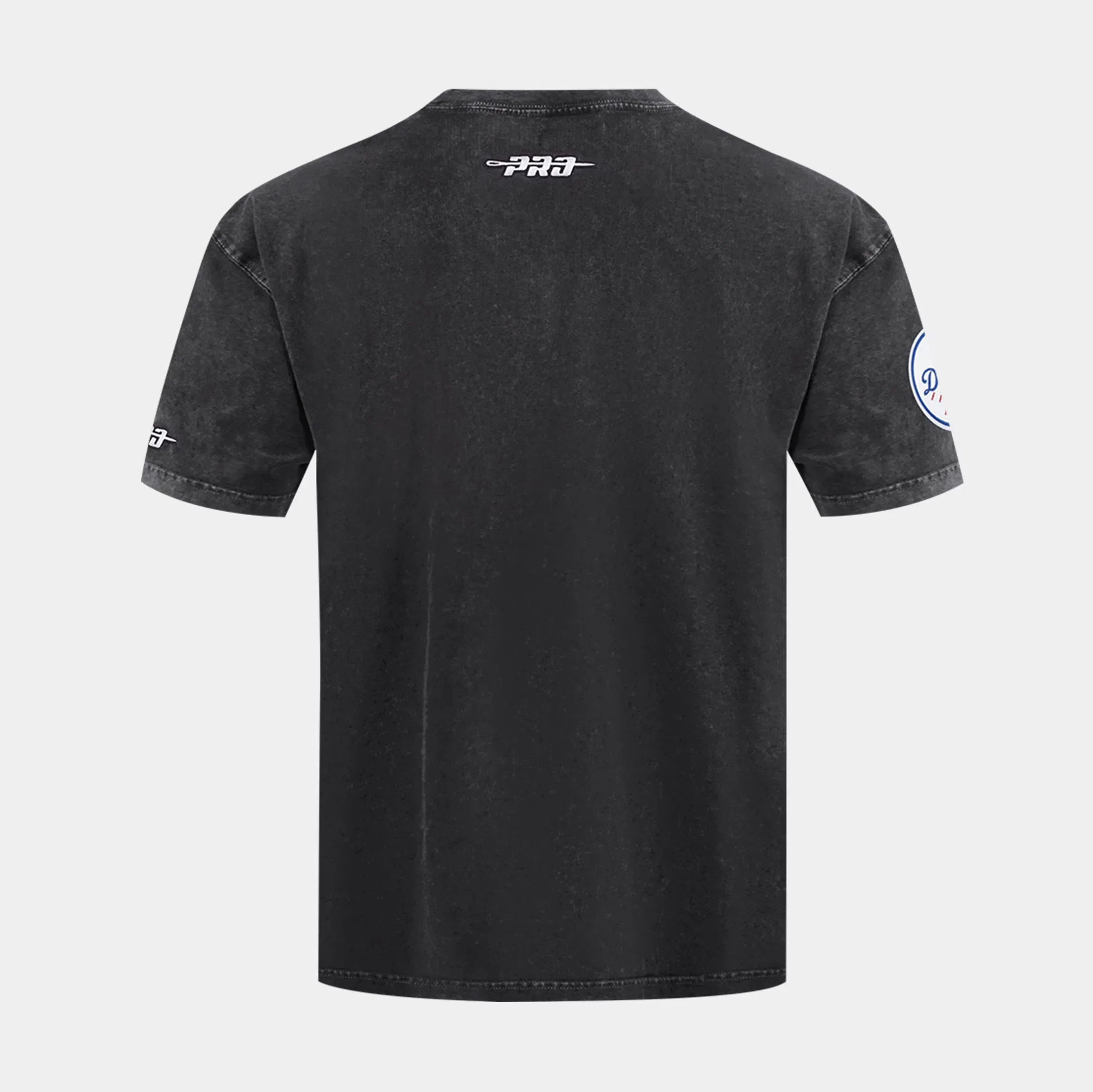 PRO STANDARD Los Angeles Dodgers Wave And Roses Drop Shoulder Mens Short Sleeve Shirt (Grey/White)