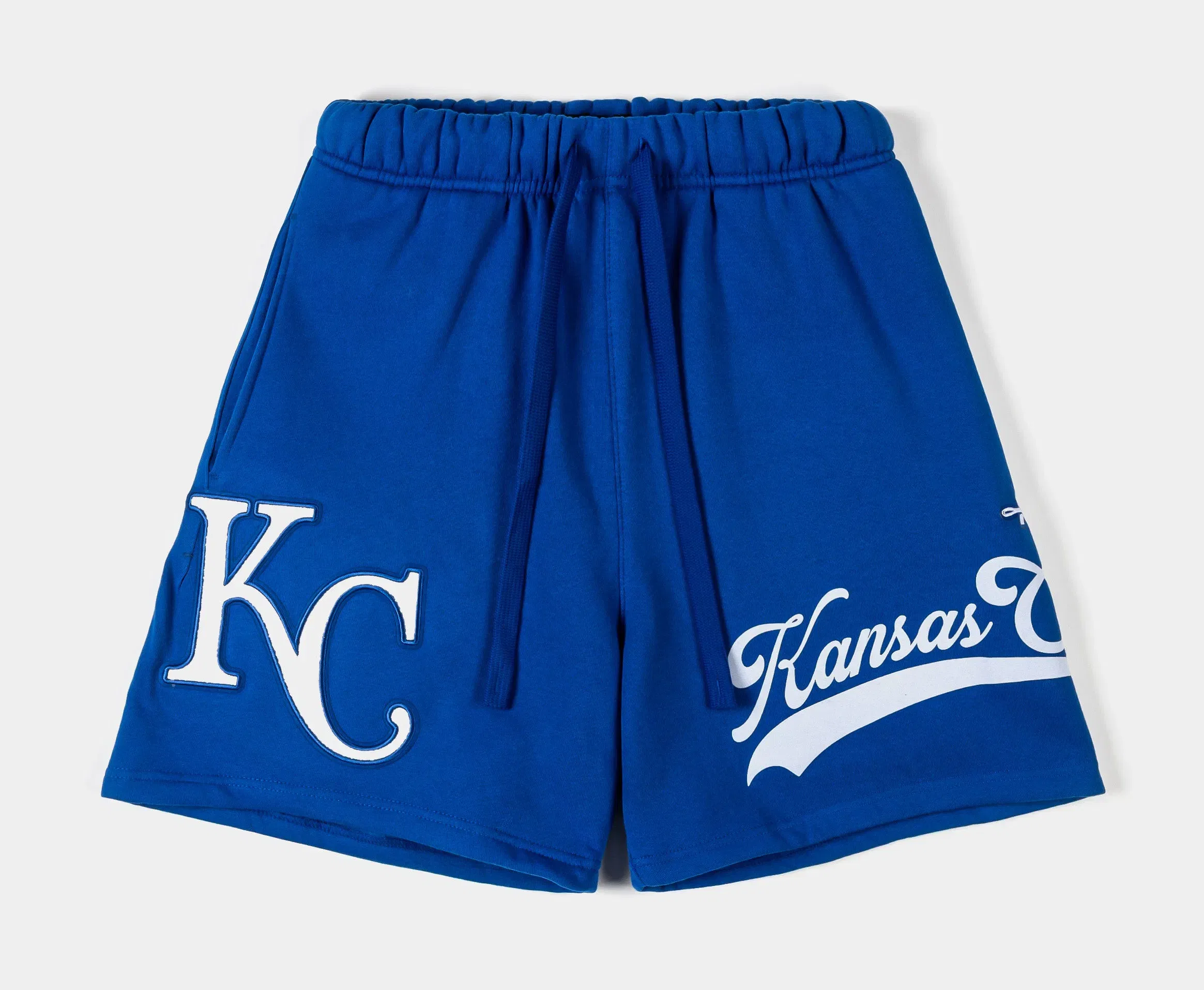 PRO STANDARD Kansas City Royals Living Large Fleece Mens Shorts (Blue/White)