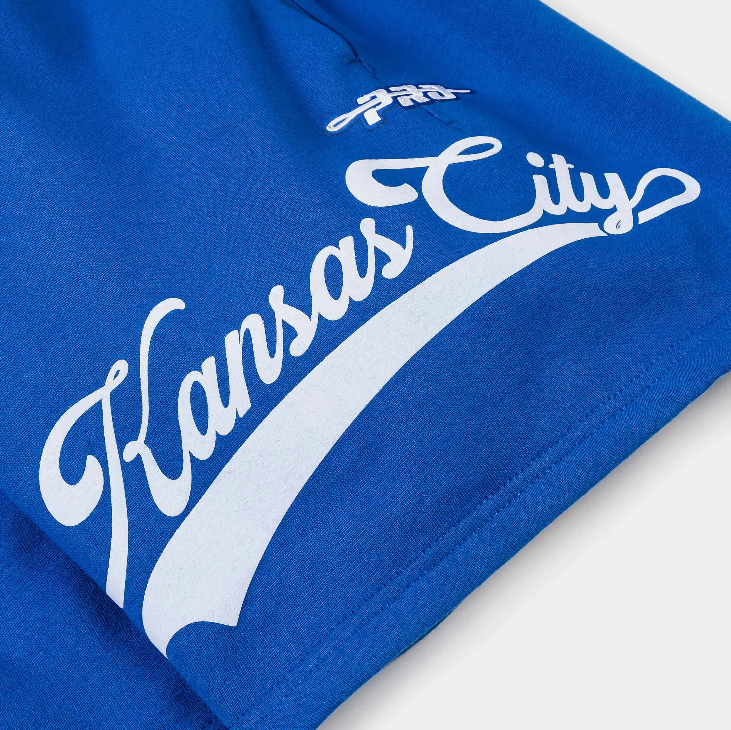 PRO STANDARD Kansas City Royals Living Large Fleece Mens Shorts (Blue/White)