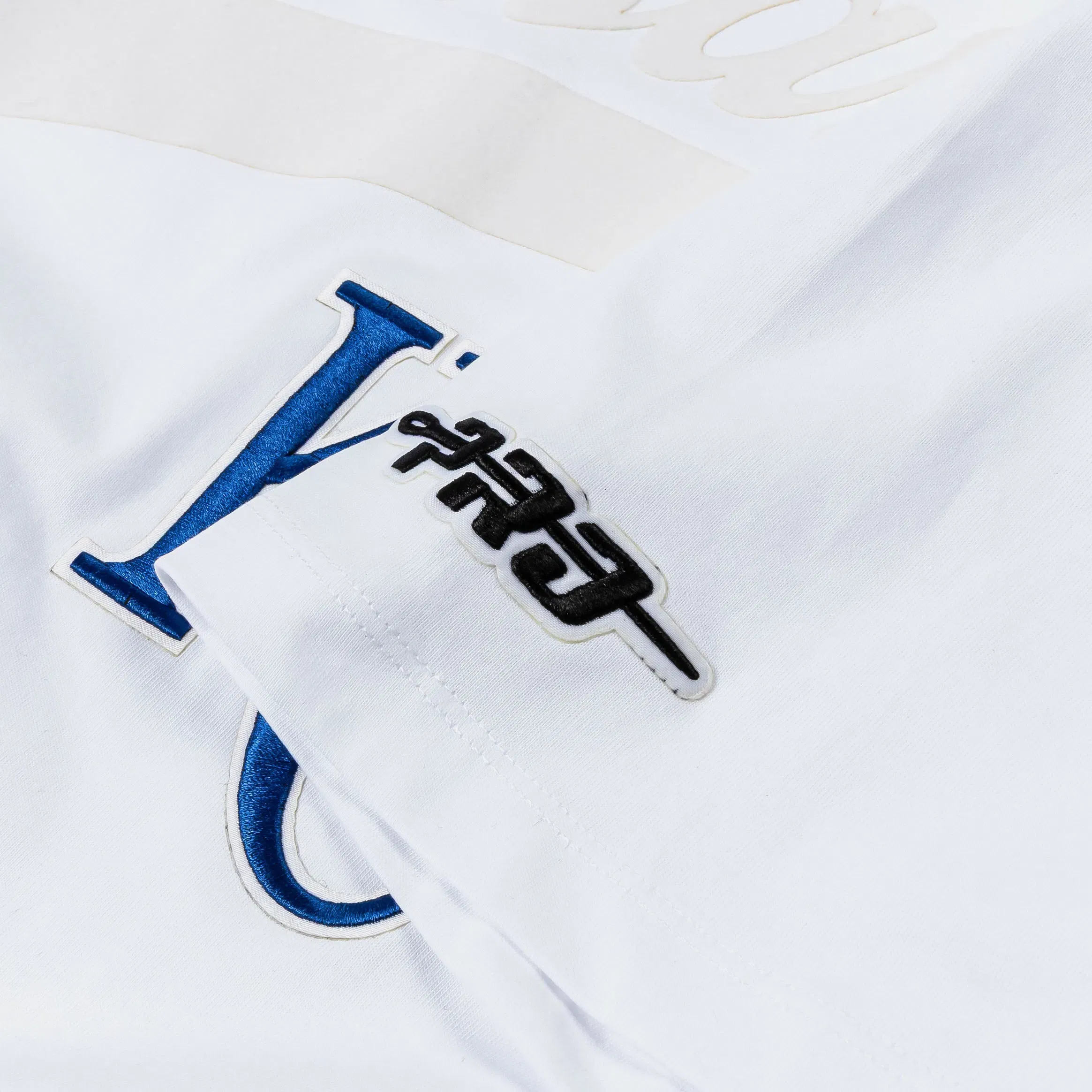 PRO STANDARD Kansas City Royals Living Large Drop Shoulder Mens Short Sleeve Shirt (White/Blue)