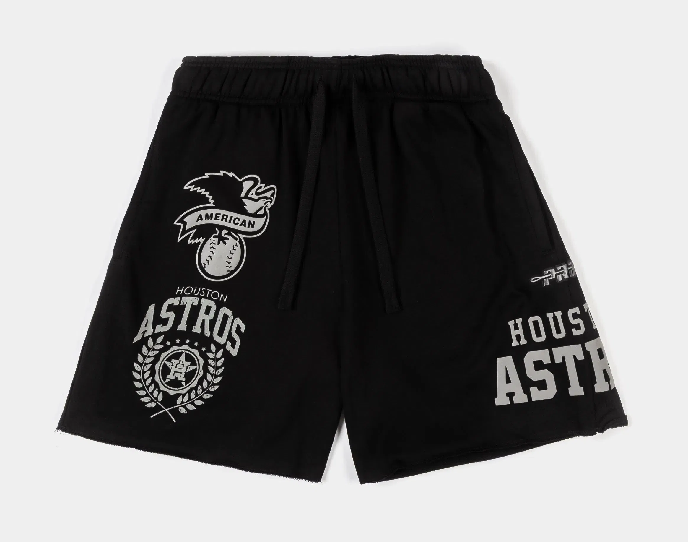 PRO STANDARD Houston Astros Street Team Fleece Mens Shorts (Black/Gray)